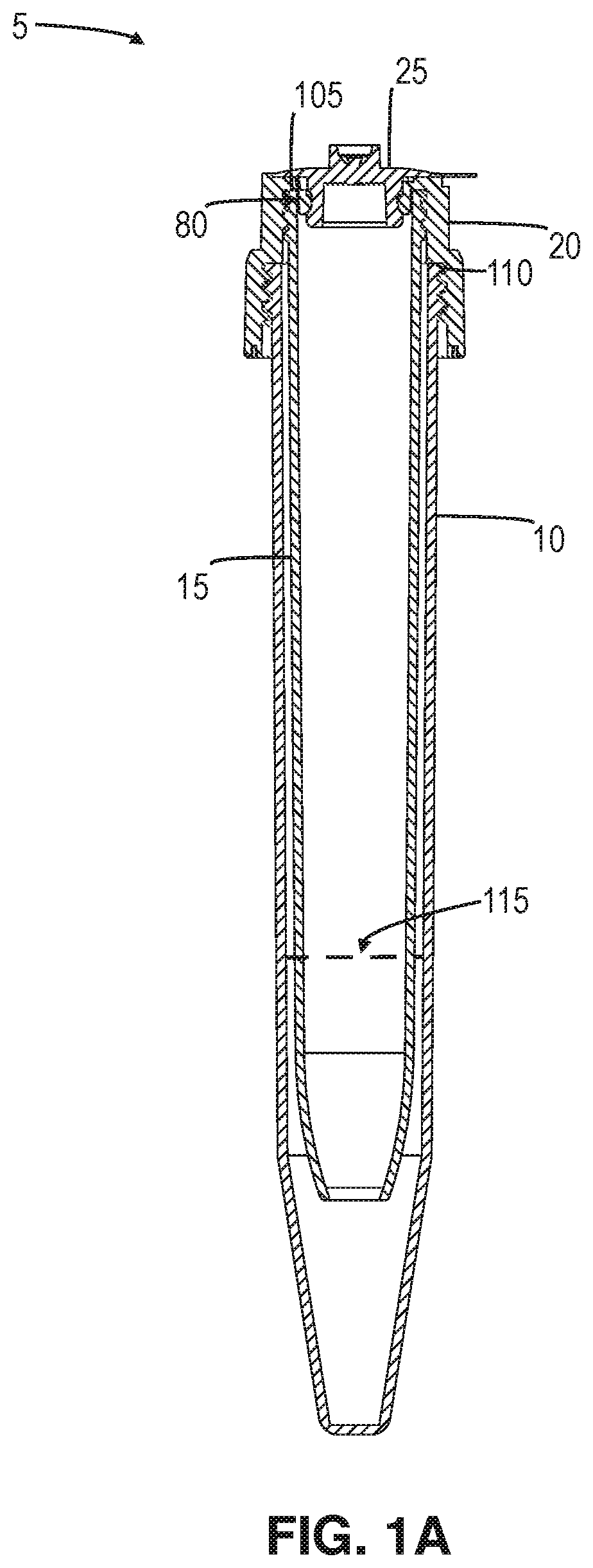 Patent US11772014 — Biological material collection and separation system and methods of use — Figure 1