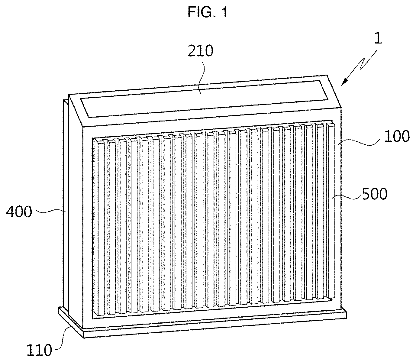 Patent US11772027 — Air cleaner with user interface — Figure 1