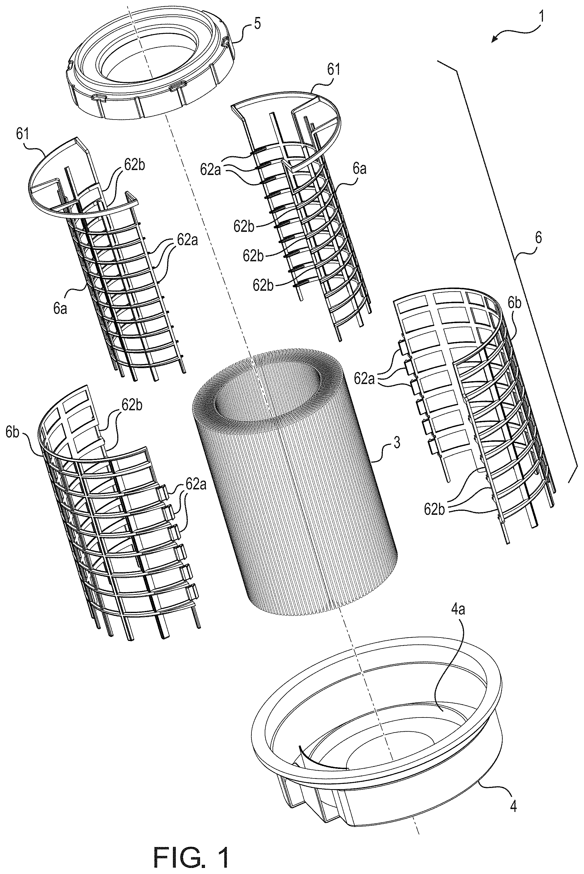 Patent US11772028 — Radial seal filter — Figure 1