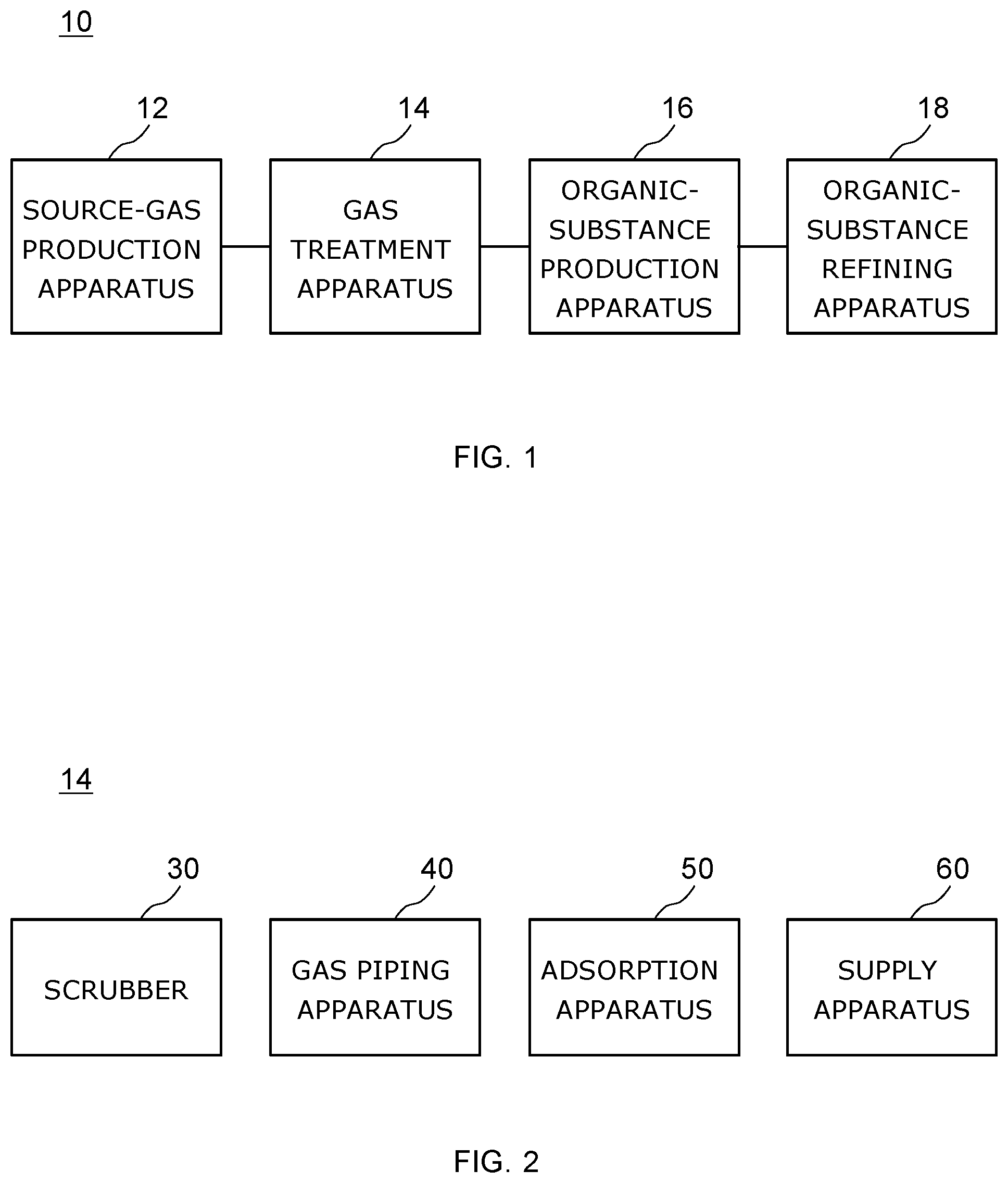 Patent US11772039 — Gas treatment method and gas treatment apparatus — Figure 1