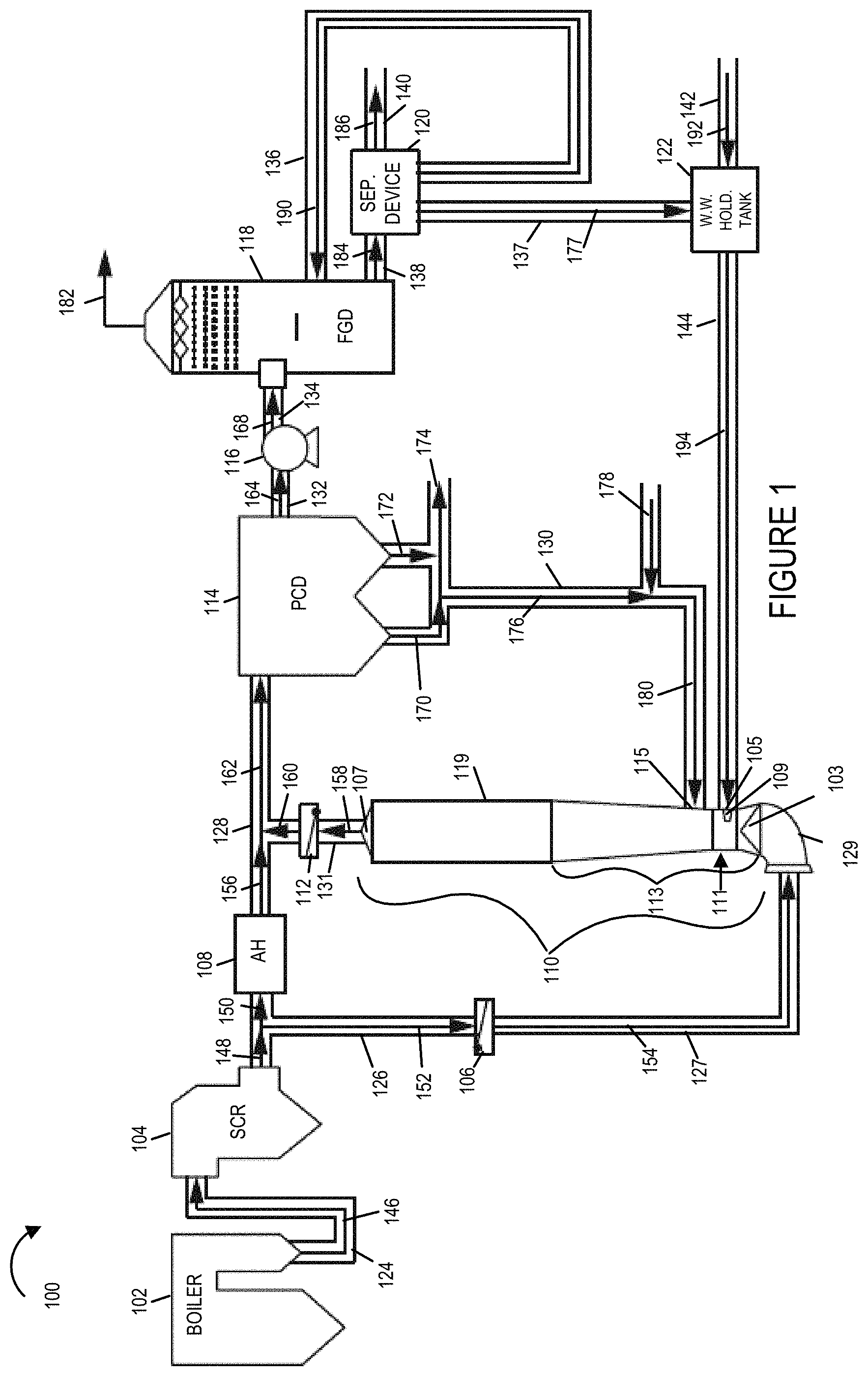 Patent US11772044 — Waste water evaporation methods and apparatus — Figure 1