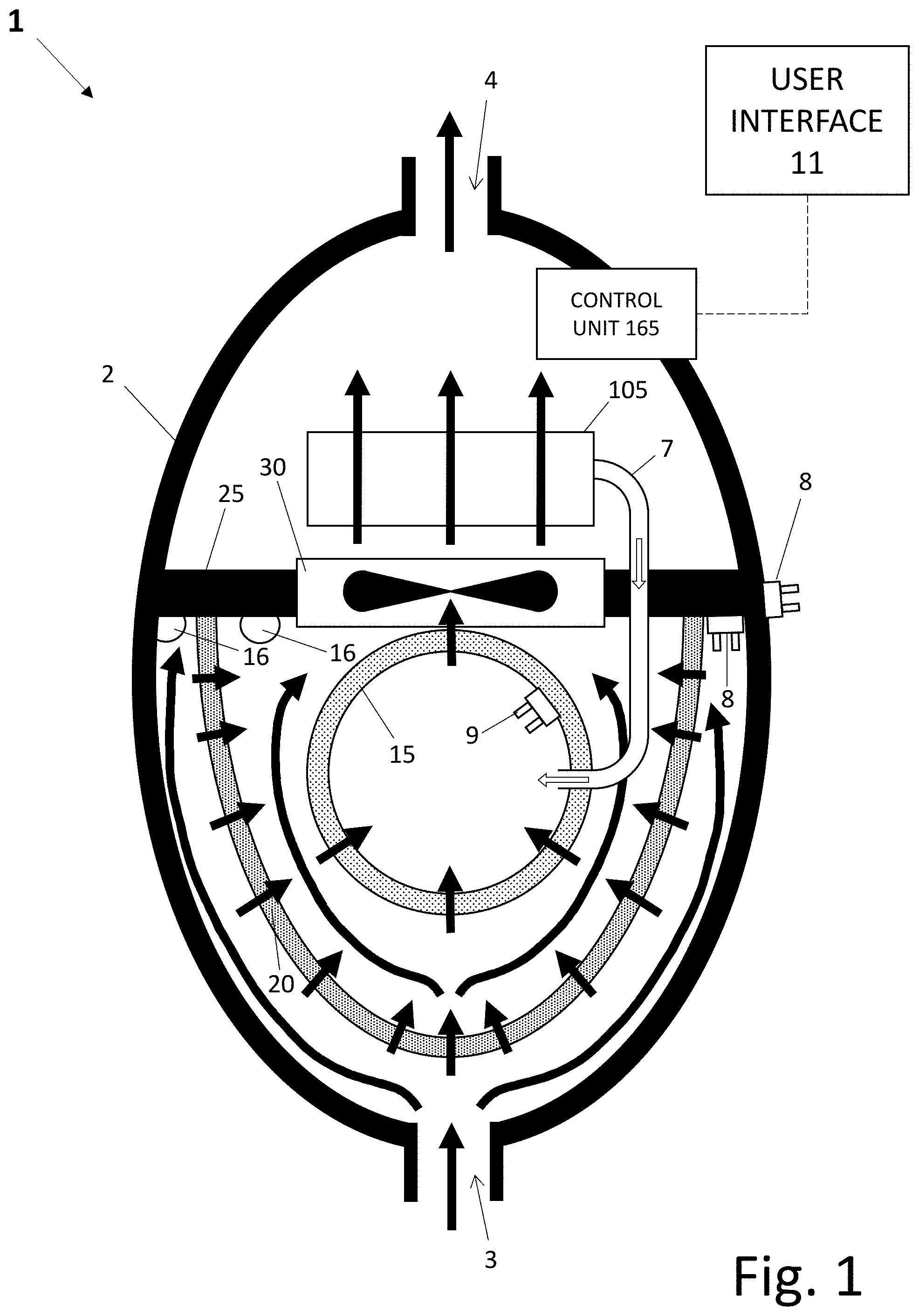 Patent US11772045 — Air purifier apparatus — Figure 1