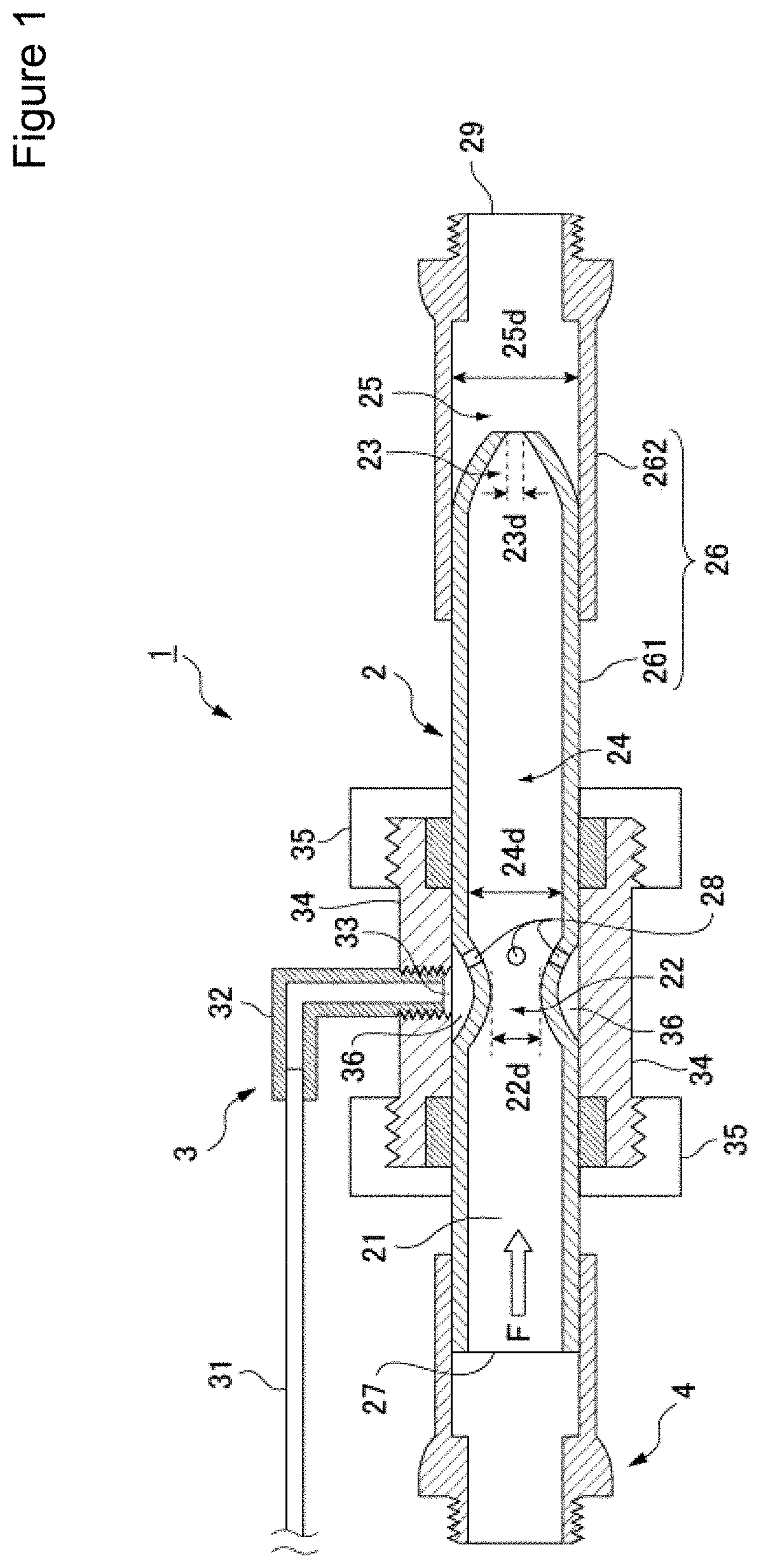 Patent US11772057 — Fine bubble generating device — Figure 1