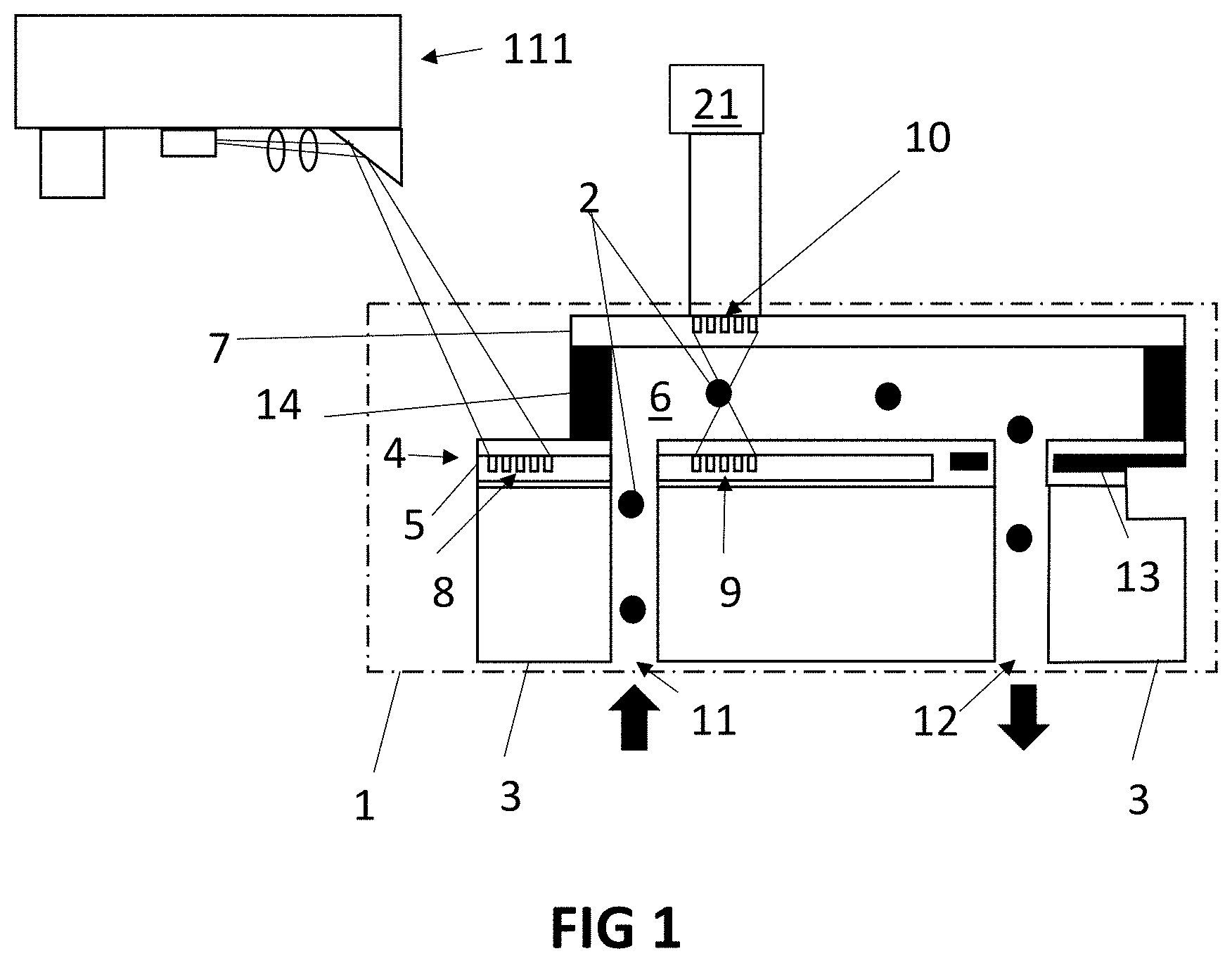 Patent US11772095 — Microfluidic routing — Figure 1