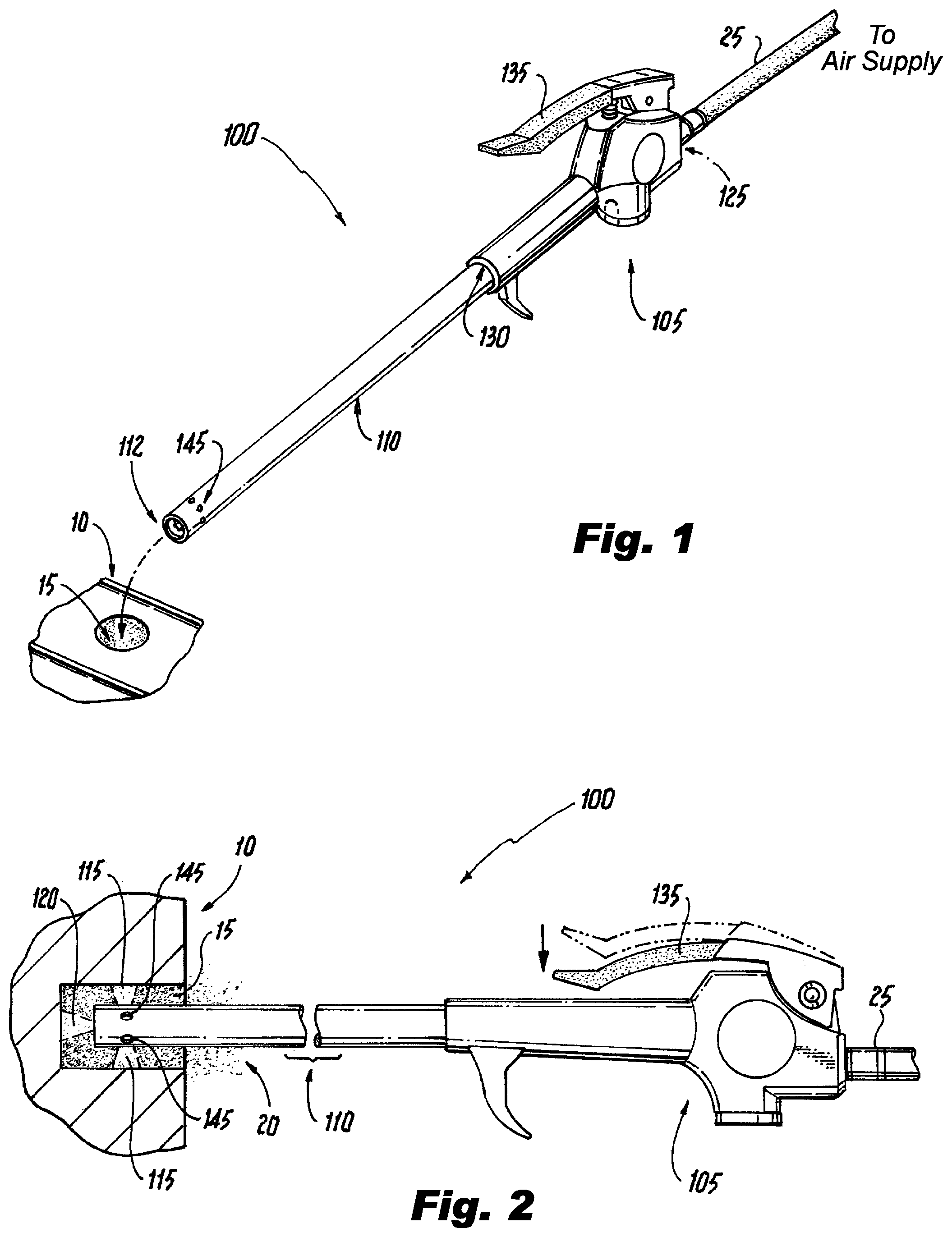 Patent US11772106 Figure 1 – Vented nozzle for air blow gun