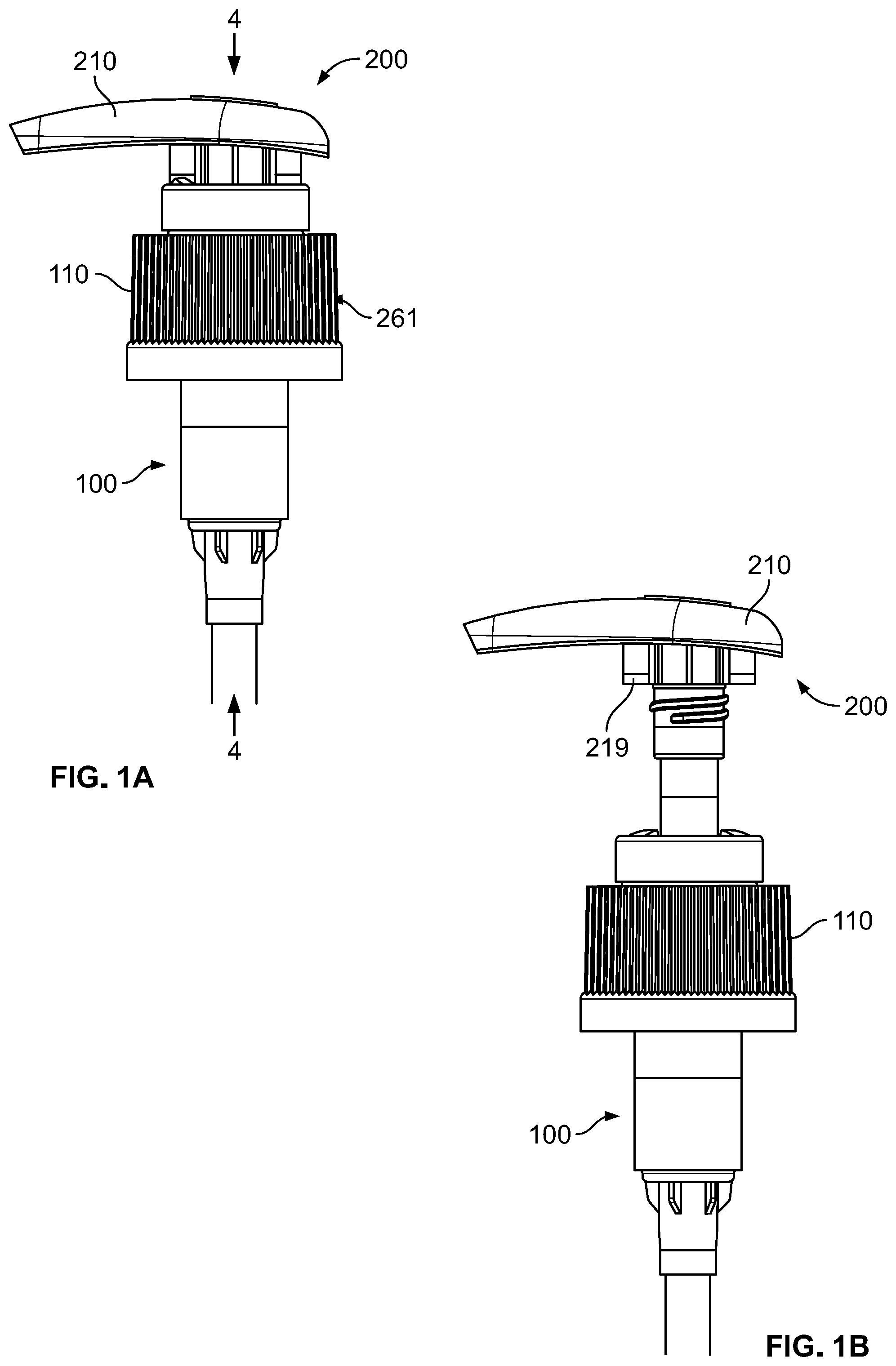 Patent US11772112 — Down-locked pump with chaplet vent and beaded seal — Figure 1