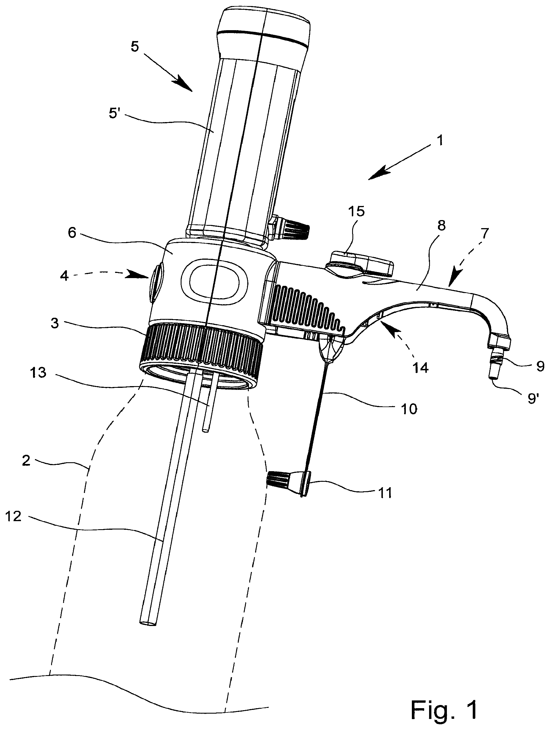 Patent US11772113 — Valve block assembly for a bottle attachment apparatus — Figure 1