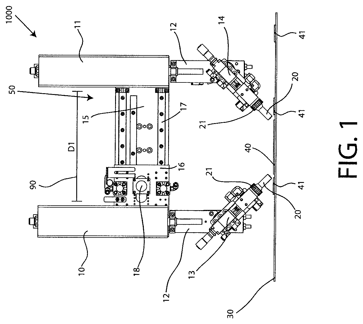 Patent US11772116 Figure 1 – Multiple fourth axis robot