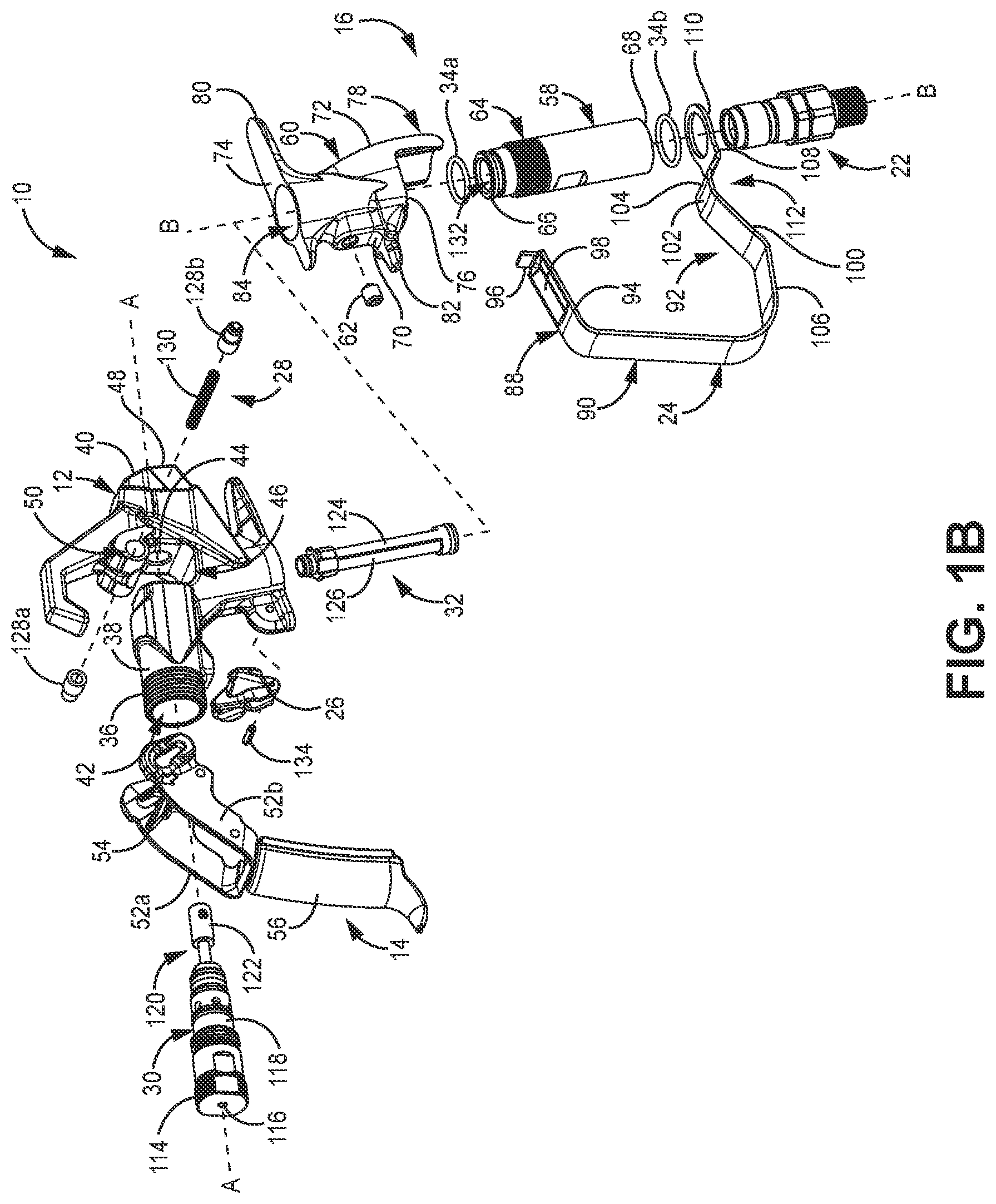 Patent US11772117 Figure 2 – Spray gun for spraying paints and other coatings