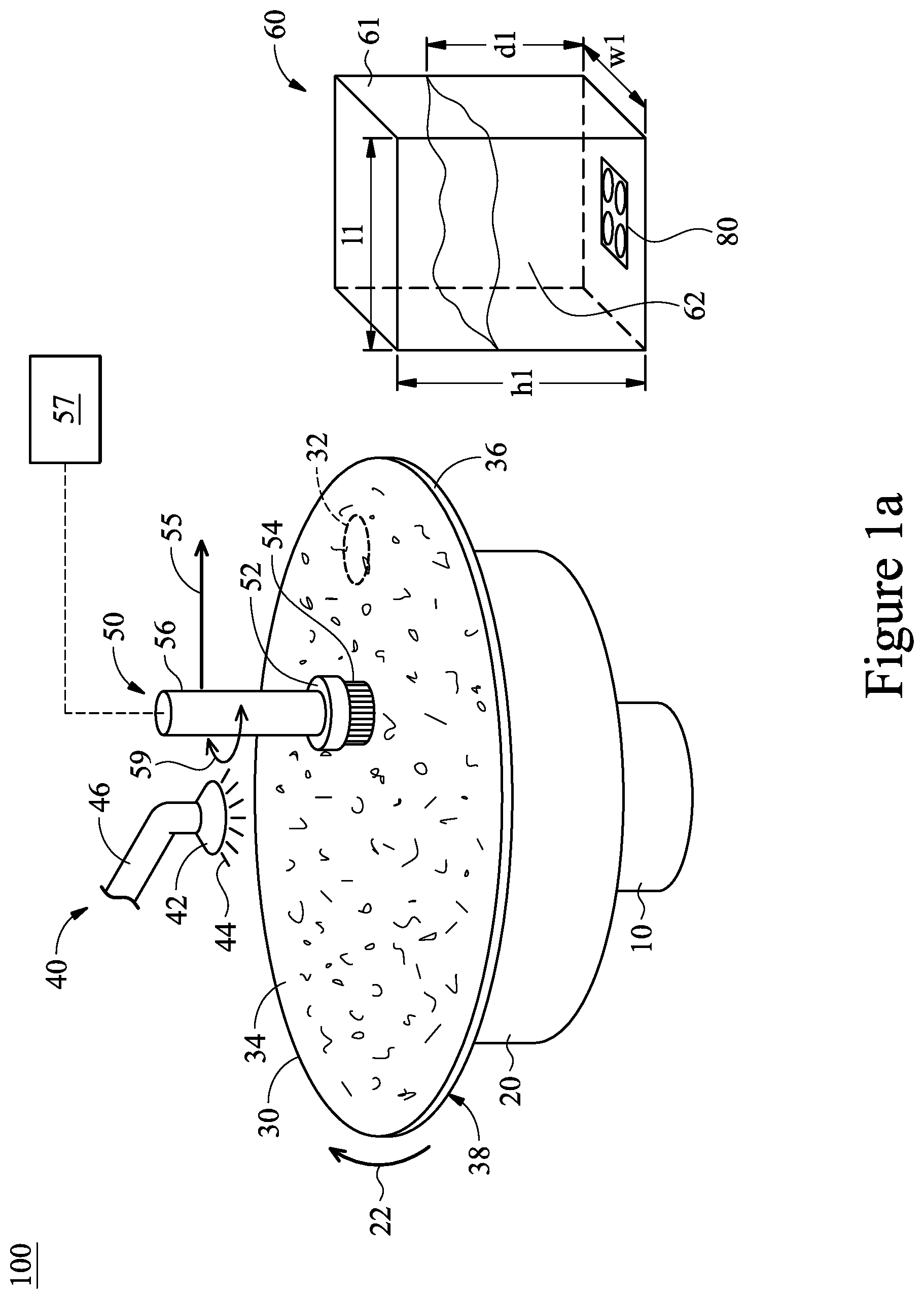 Patent US11772134 Figure 1 – Sonic cleaning of brush