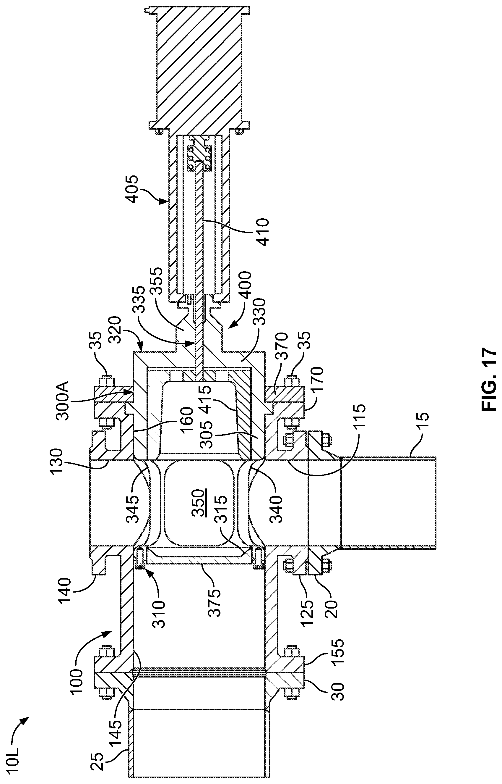 Patent US11772139 Figure 17 – Pipe cleaning assembly and method of cleaning a piping system using the same