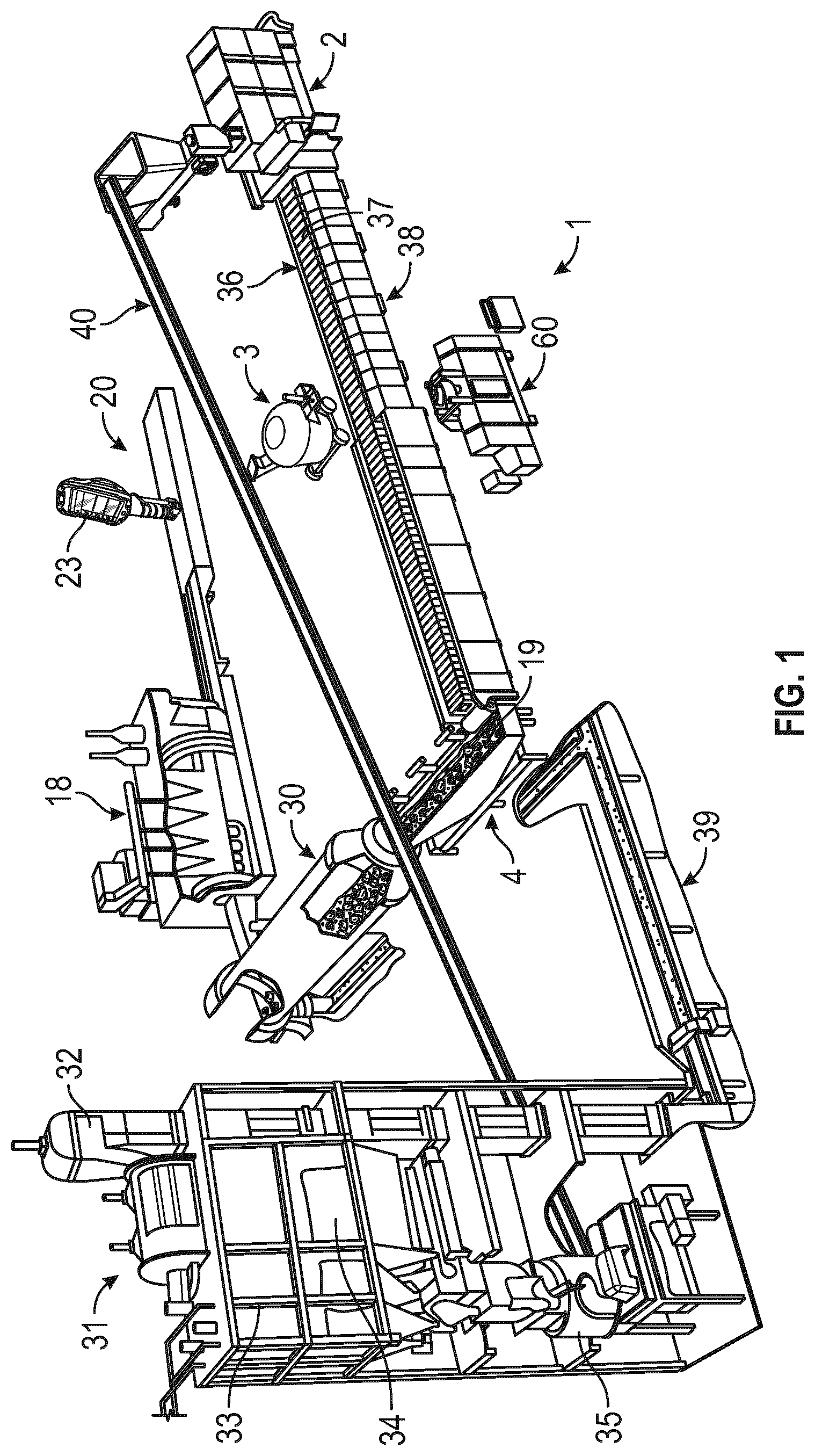 Patent US11772151 — Foundry production line and method of operating such foundry production line — Figure 1