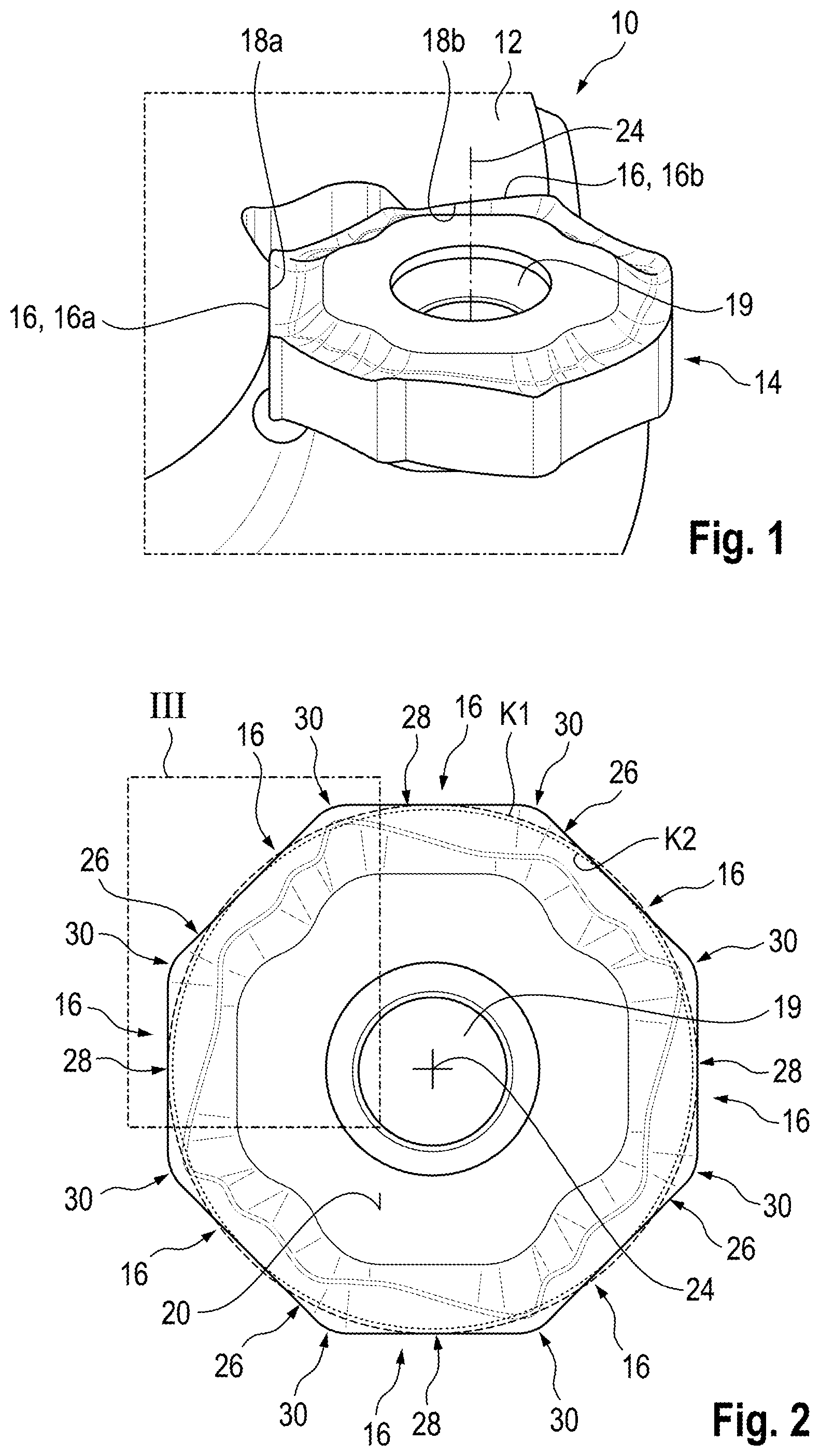 Patent US11772168 Figure 1 – Cutting insert and cutting tool