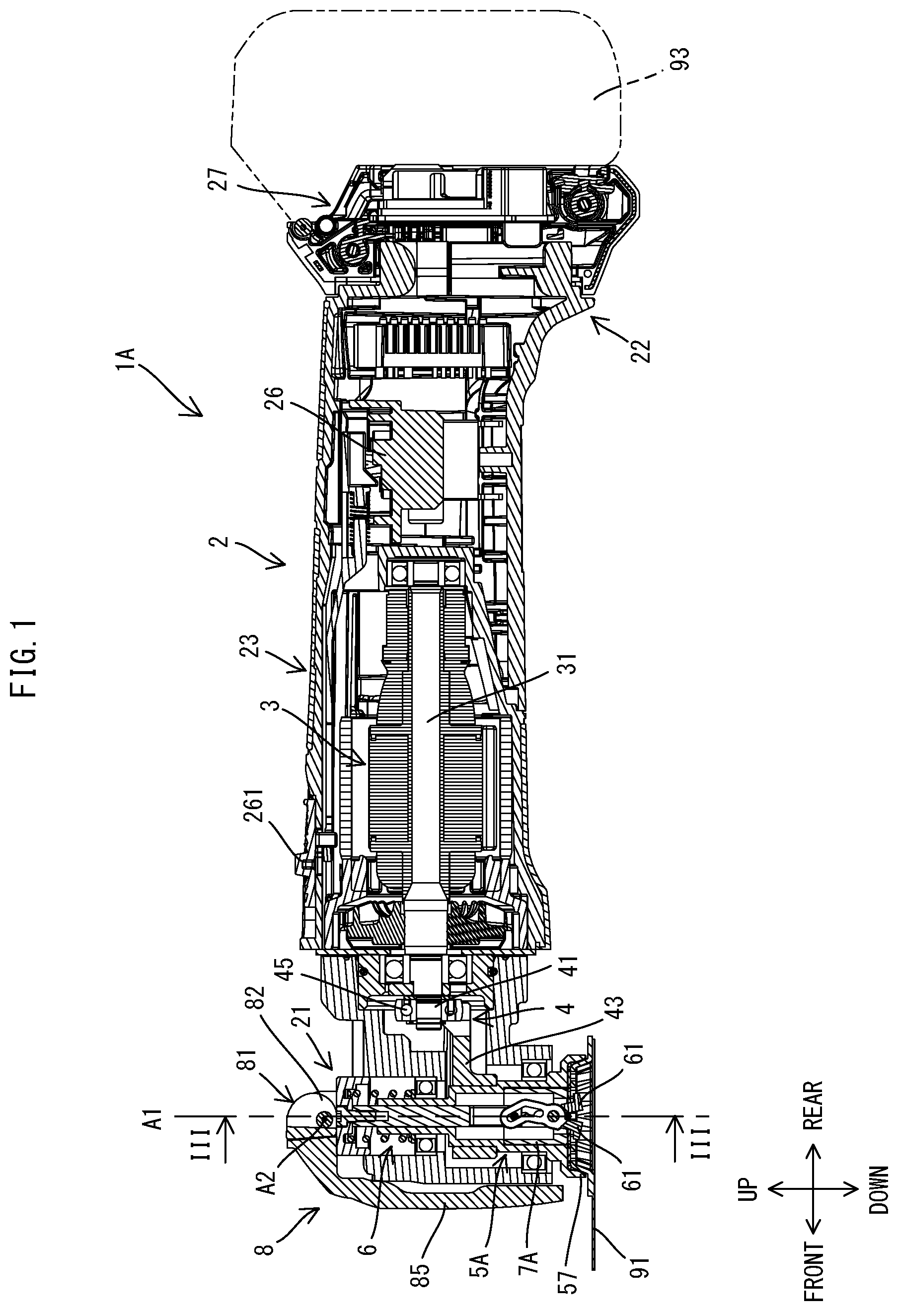 Patent US11772171 — Power tool — Figure 1