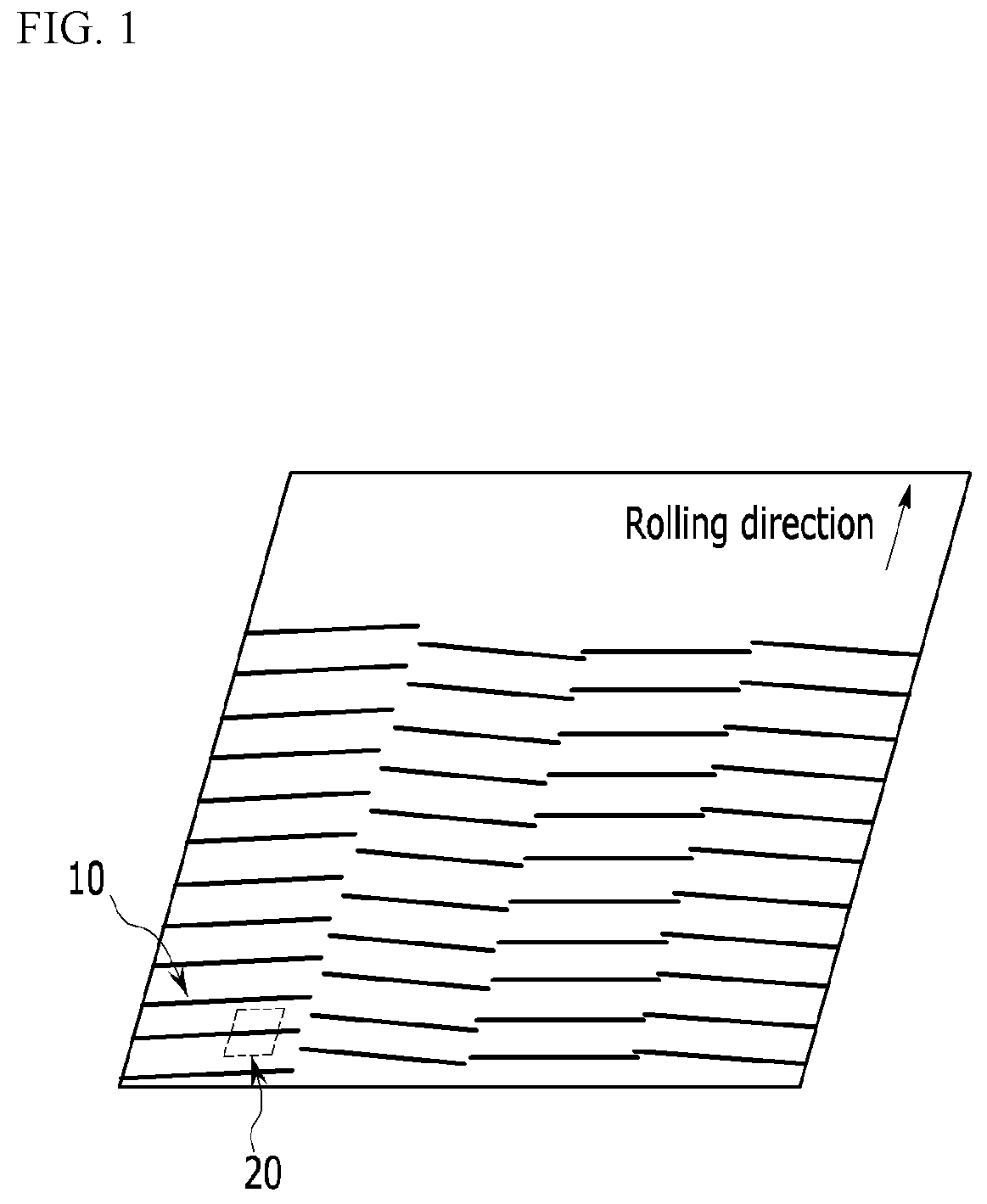 Patent US11772199 — Grain-oriented electrical steel sheet and magnetic domain refinement method therefor — Figure 1