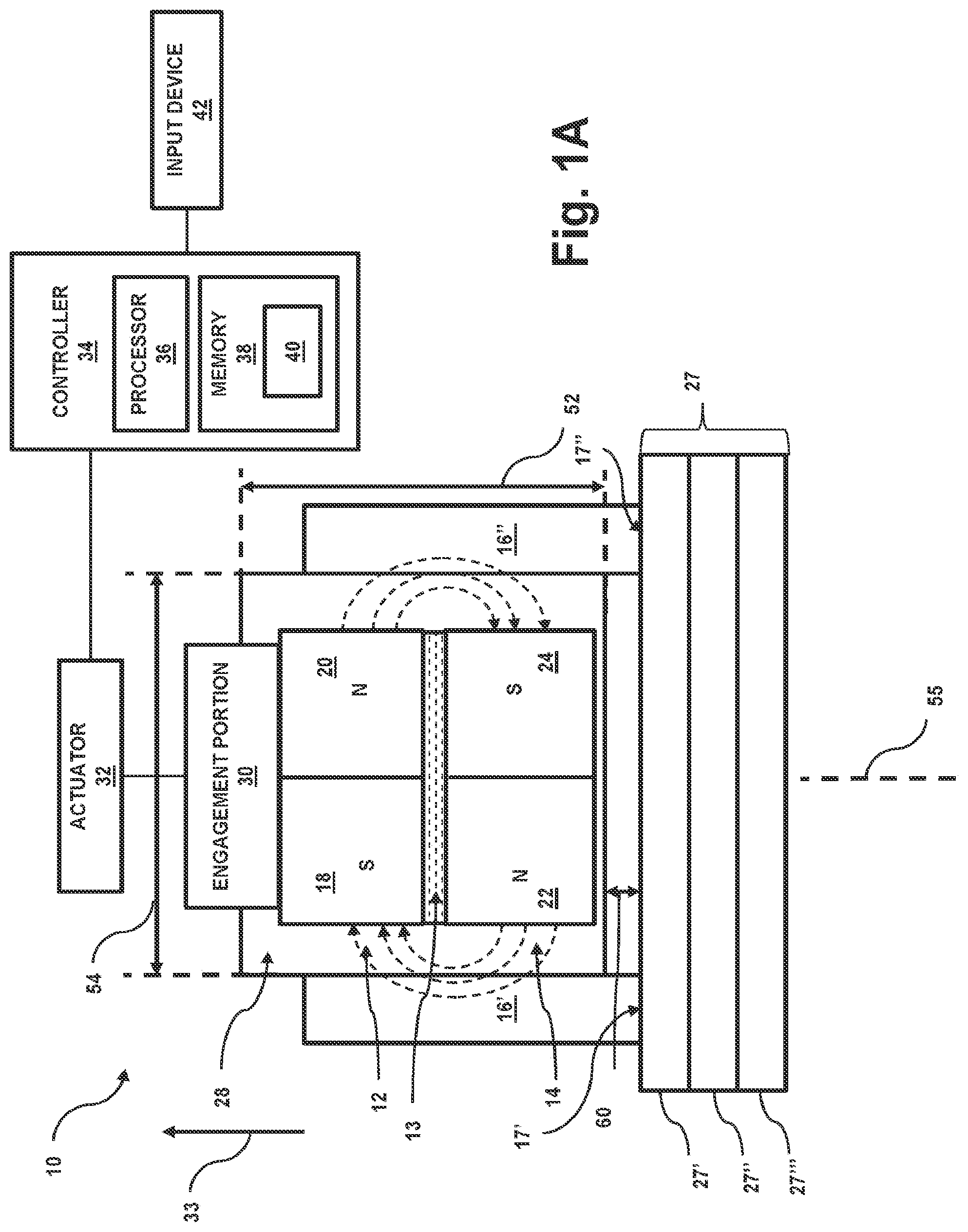 Patent US11772214 — Magnetic coupling device — Figure 1