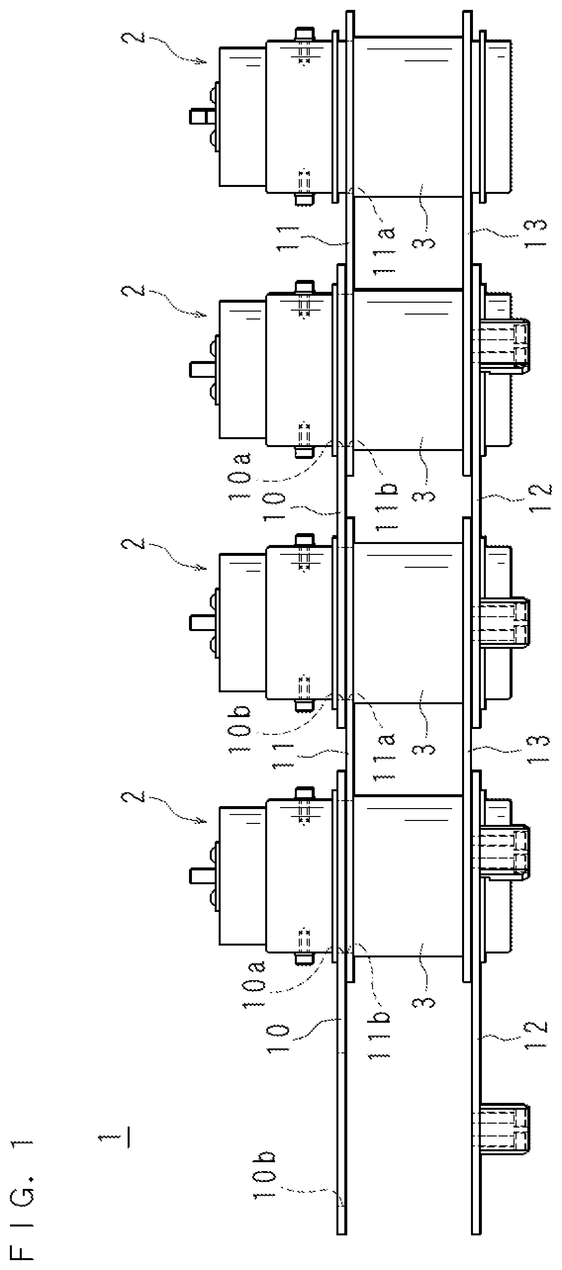 Patent US11772217 — Conveyance chain, tool change system and multiple link plates — Figure 1