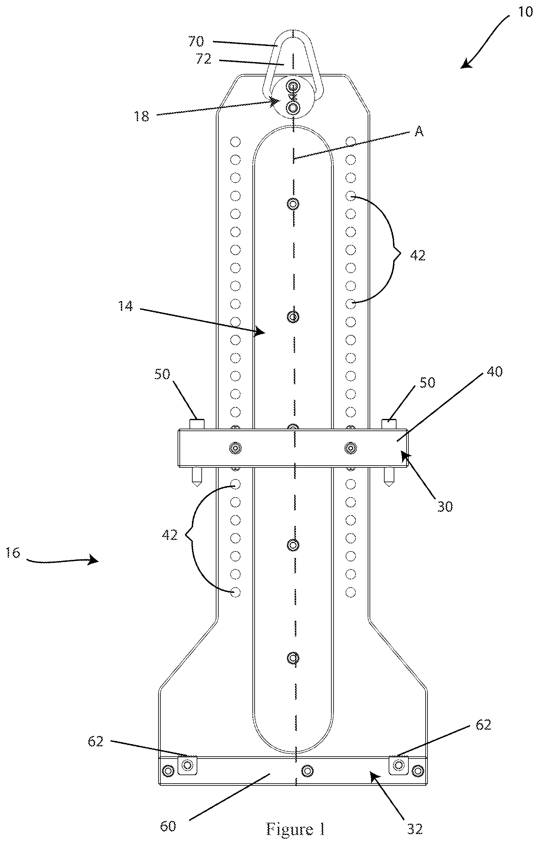 Patent US11772219 — Load lifting device and method of lifting load — Figure 1