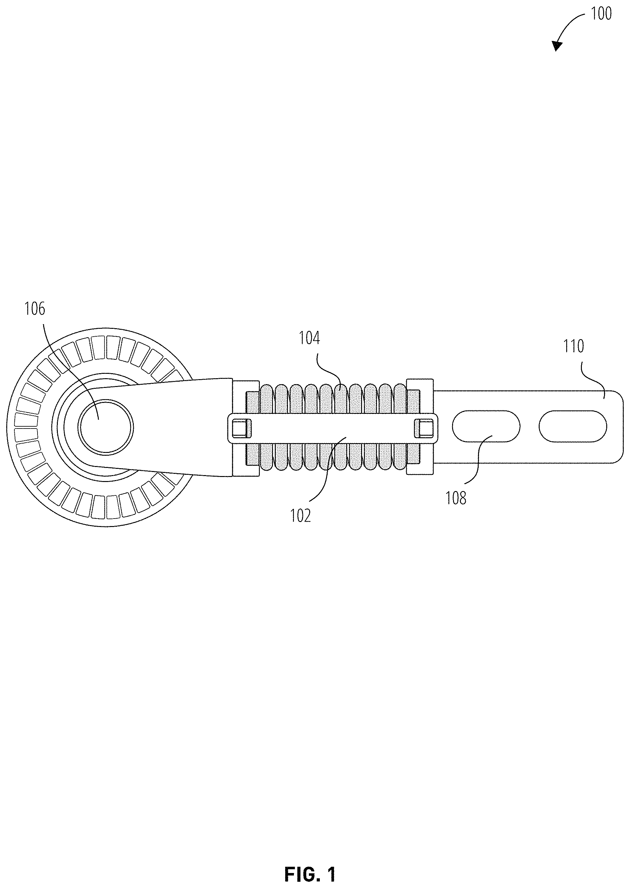 Patent US11772249 — Serpentine belt tensioner compressor tool — Figure 1