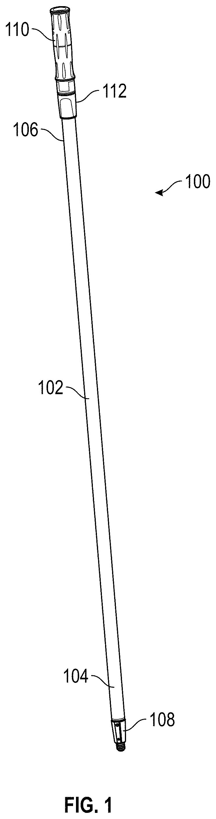 Patent US11772256 — Dual ended handle for an implement — Figure 1