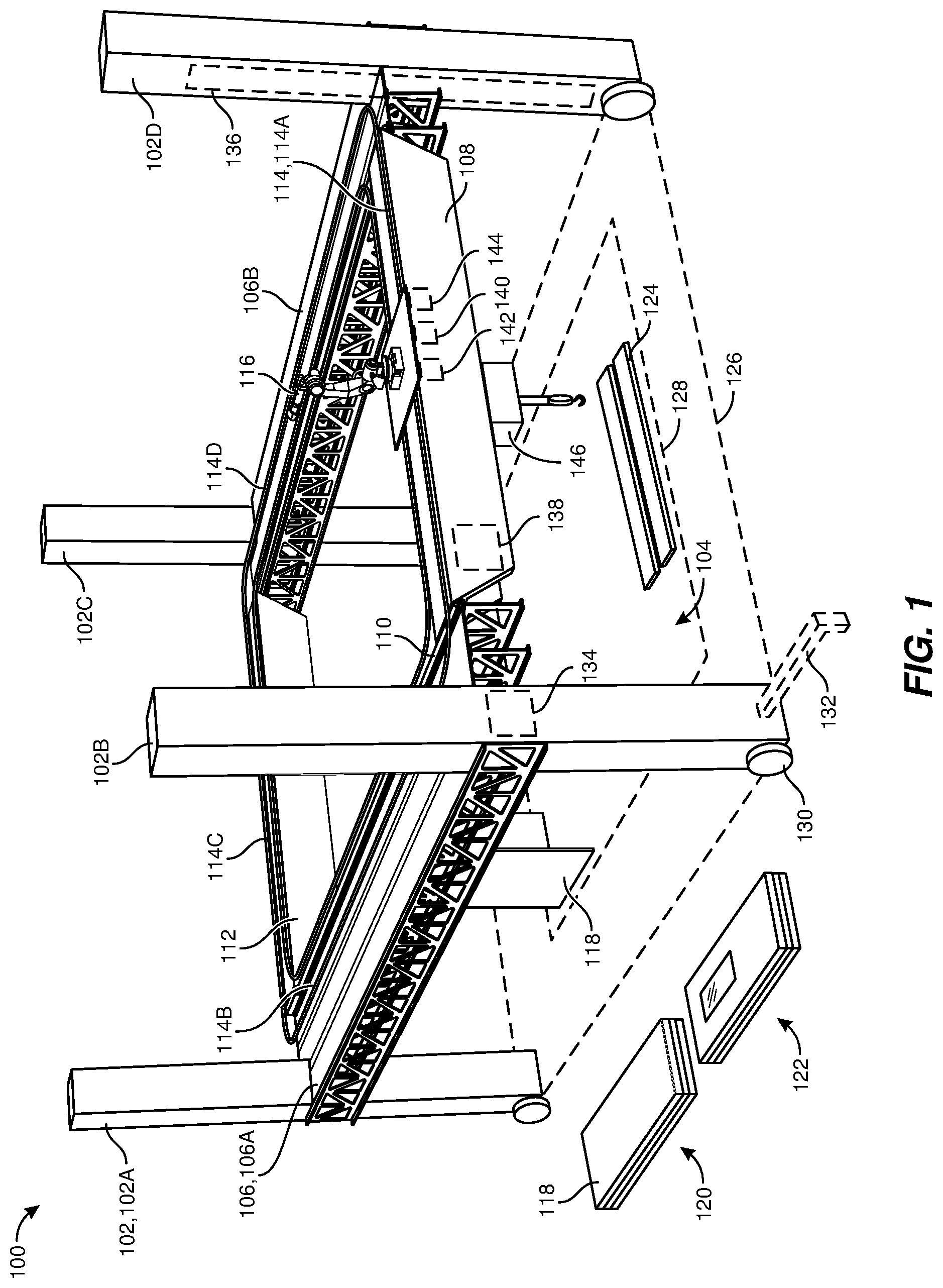 Patent US11772258 Figure 1 – Systems and methods for automated building construction