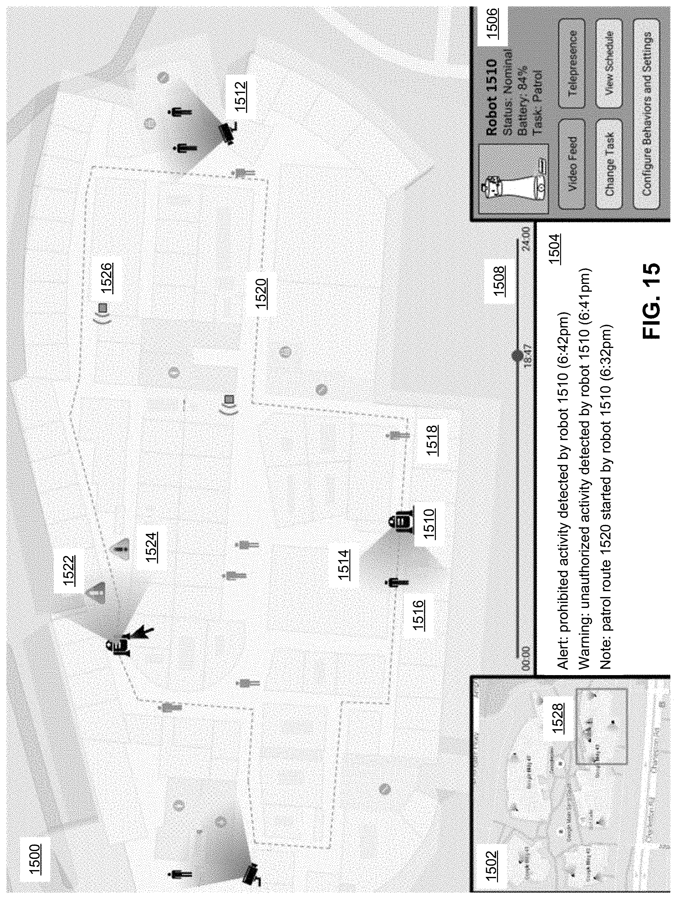Patent US11772270 Figure 14 – Inventory management by mobile robot