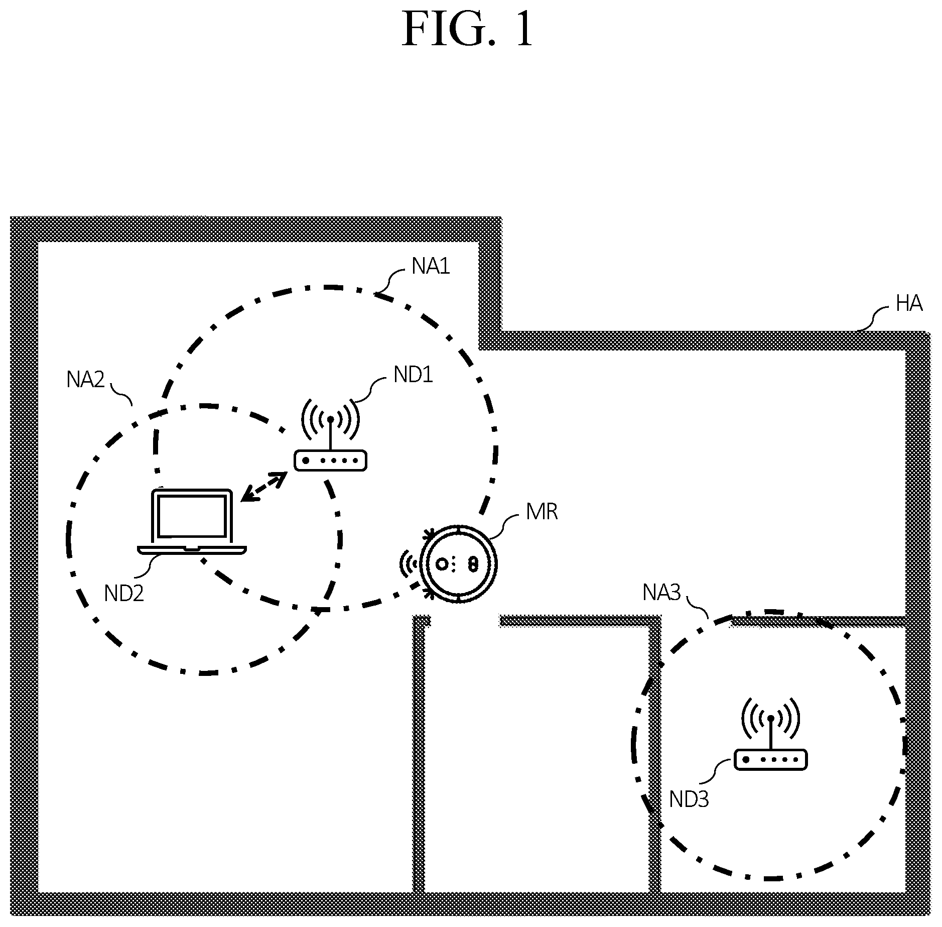 Patent US11772273 — Mobile robot for monitoring network and operation method for same — Figure 1