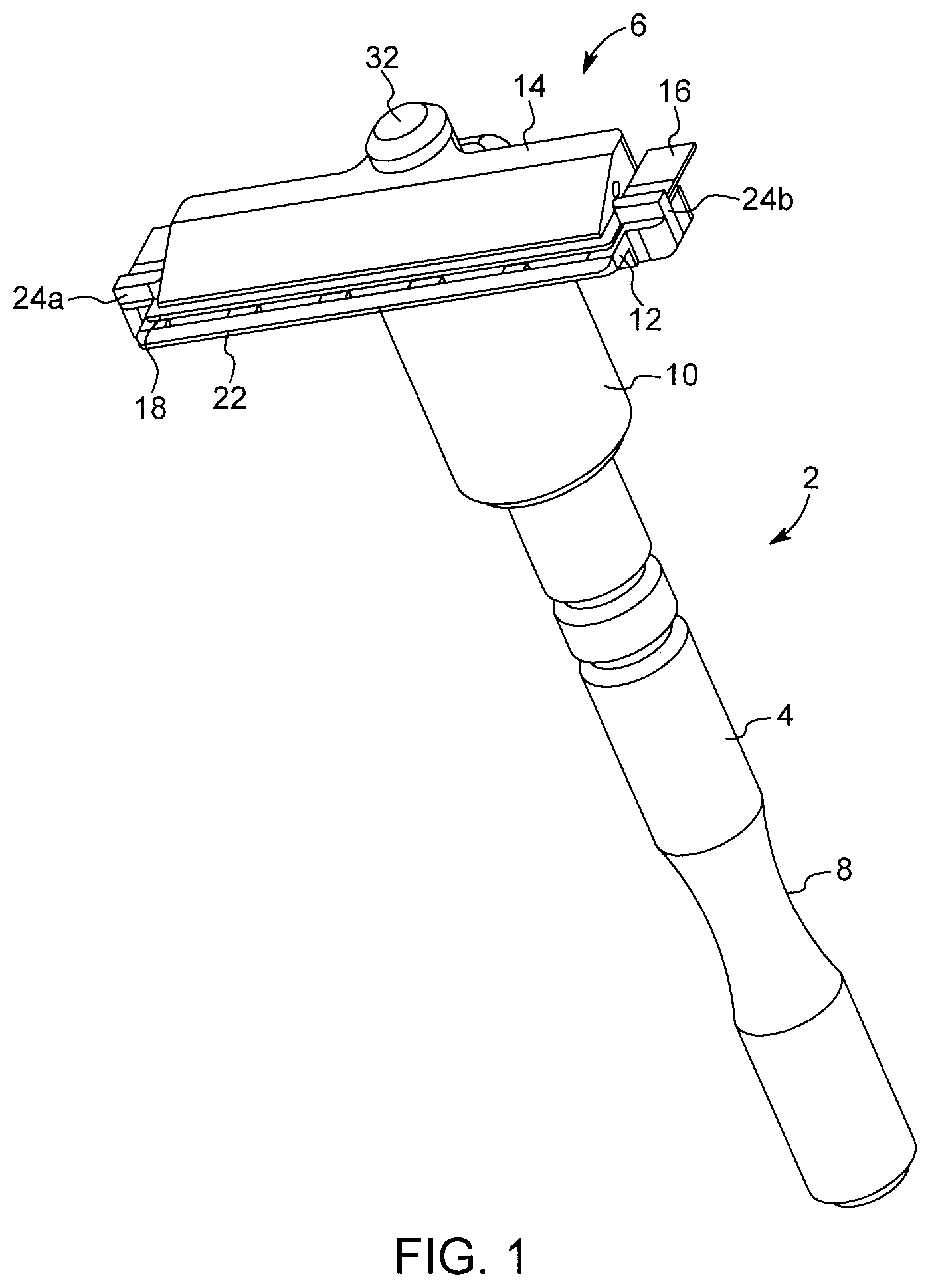 Patent US11772291 — Trimmer razor with cam track — Figure 1