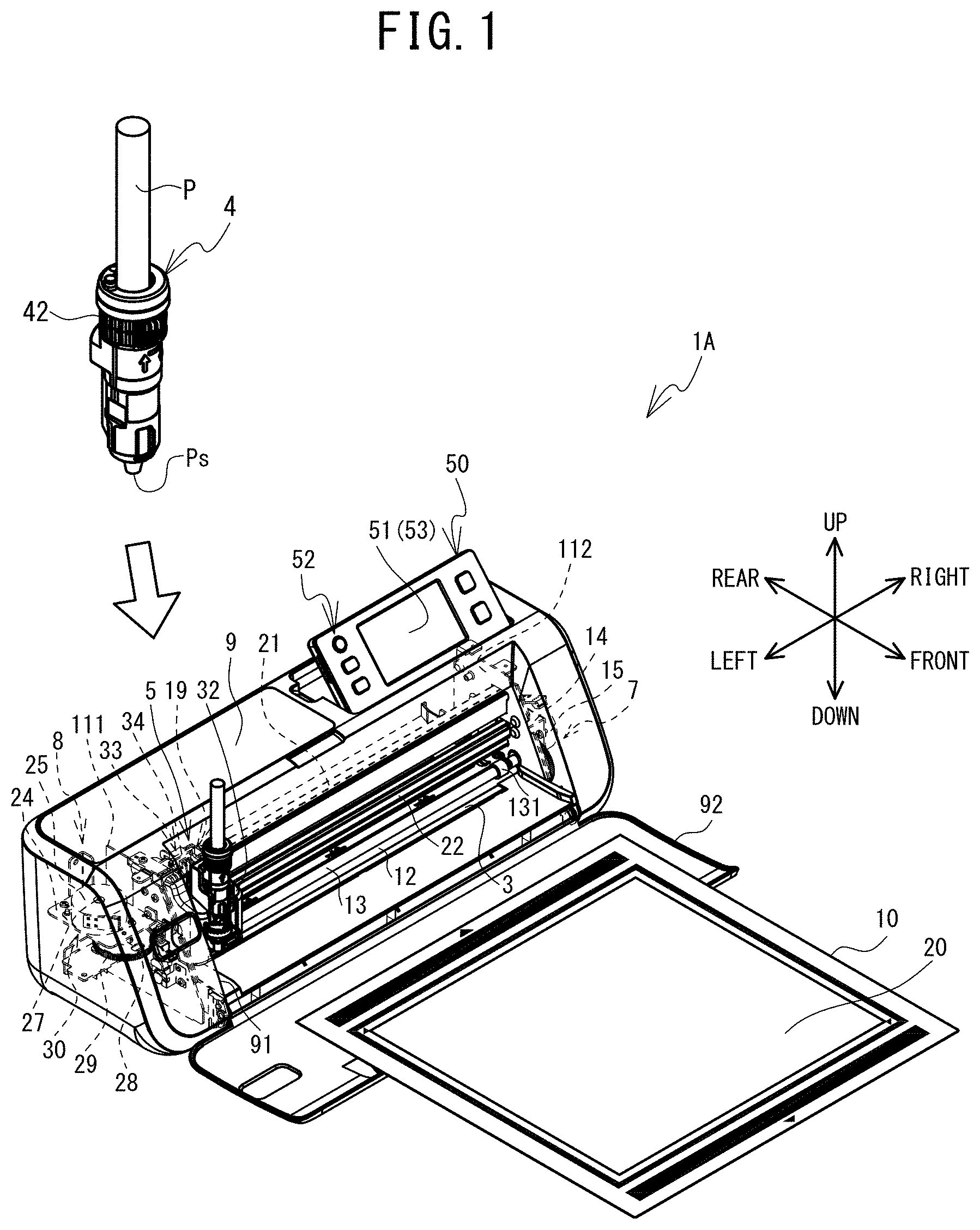 Patent US11772292 Figure 1 – Drawing device and drawing method