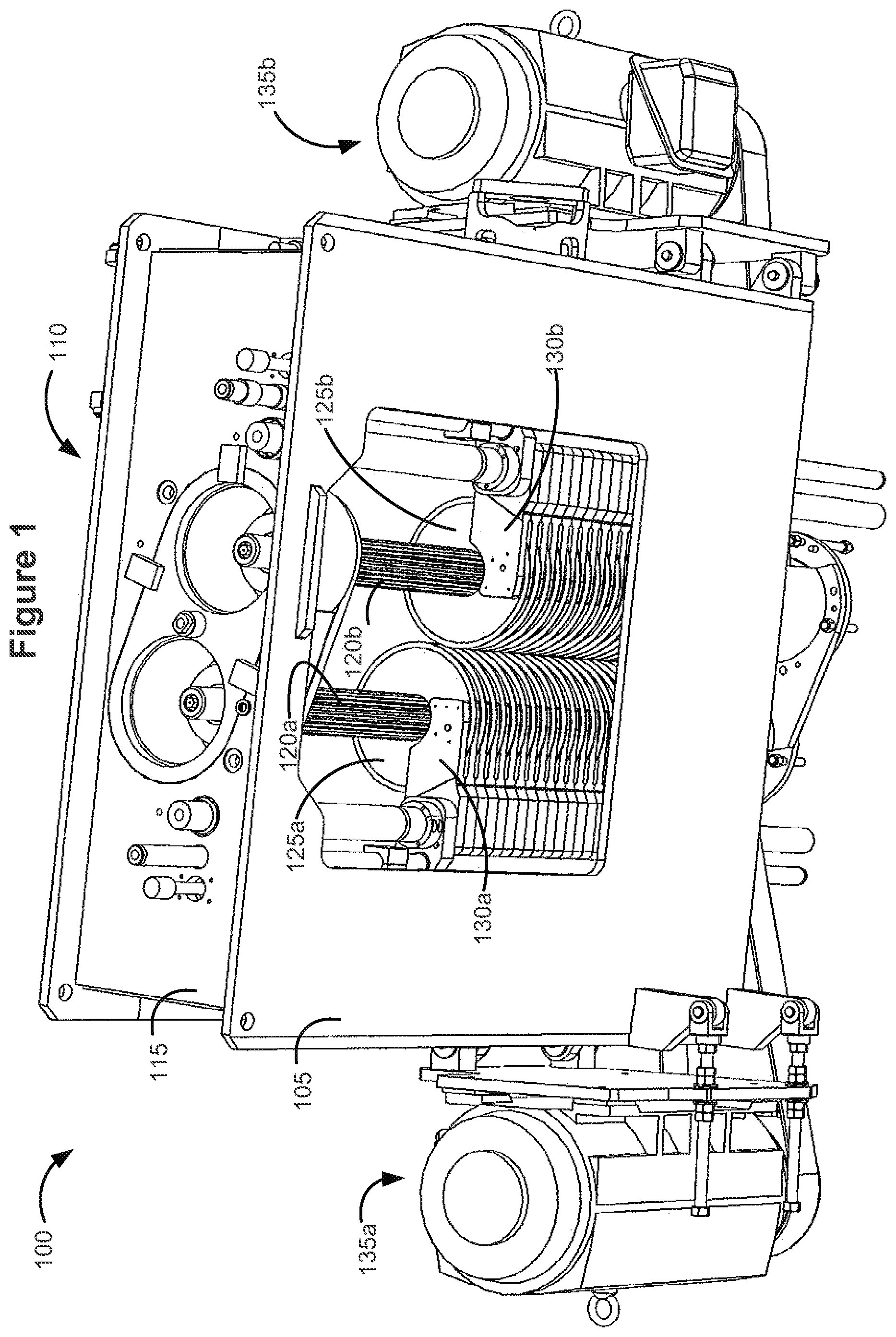 Patent US11772294 Figure 1 – Double arbor vertical shape saw