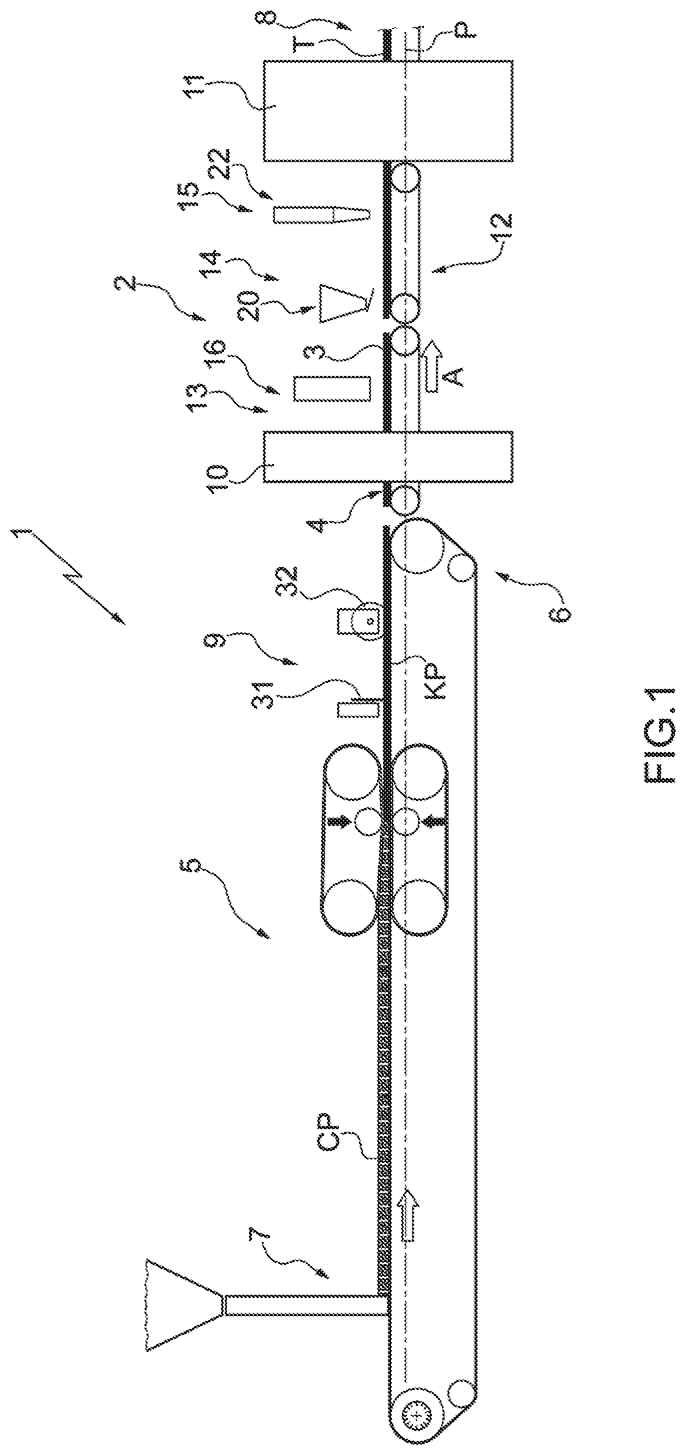 Patent US11772299 — Method and machine for the surface decoration of a ceramic article — Figure 1