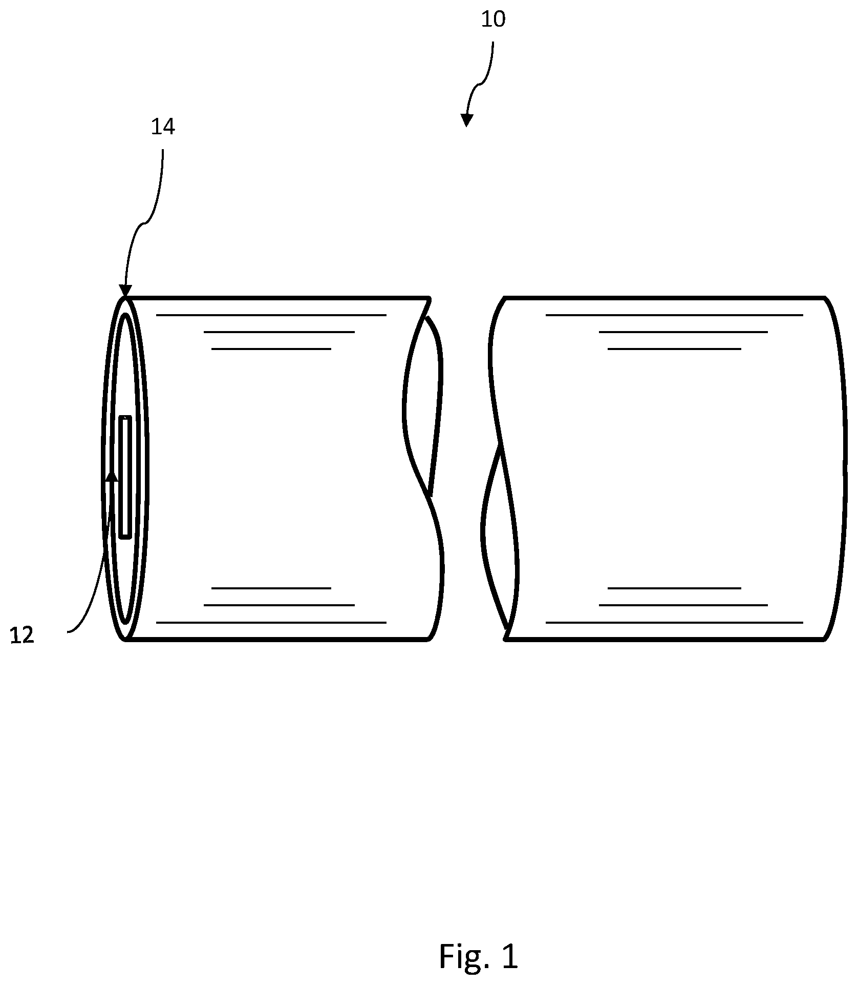 Patent US11772315 Figure 1 – Reinforced wood fiber core and method of making thereof