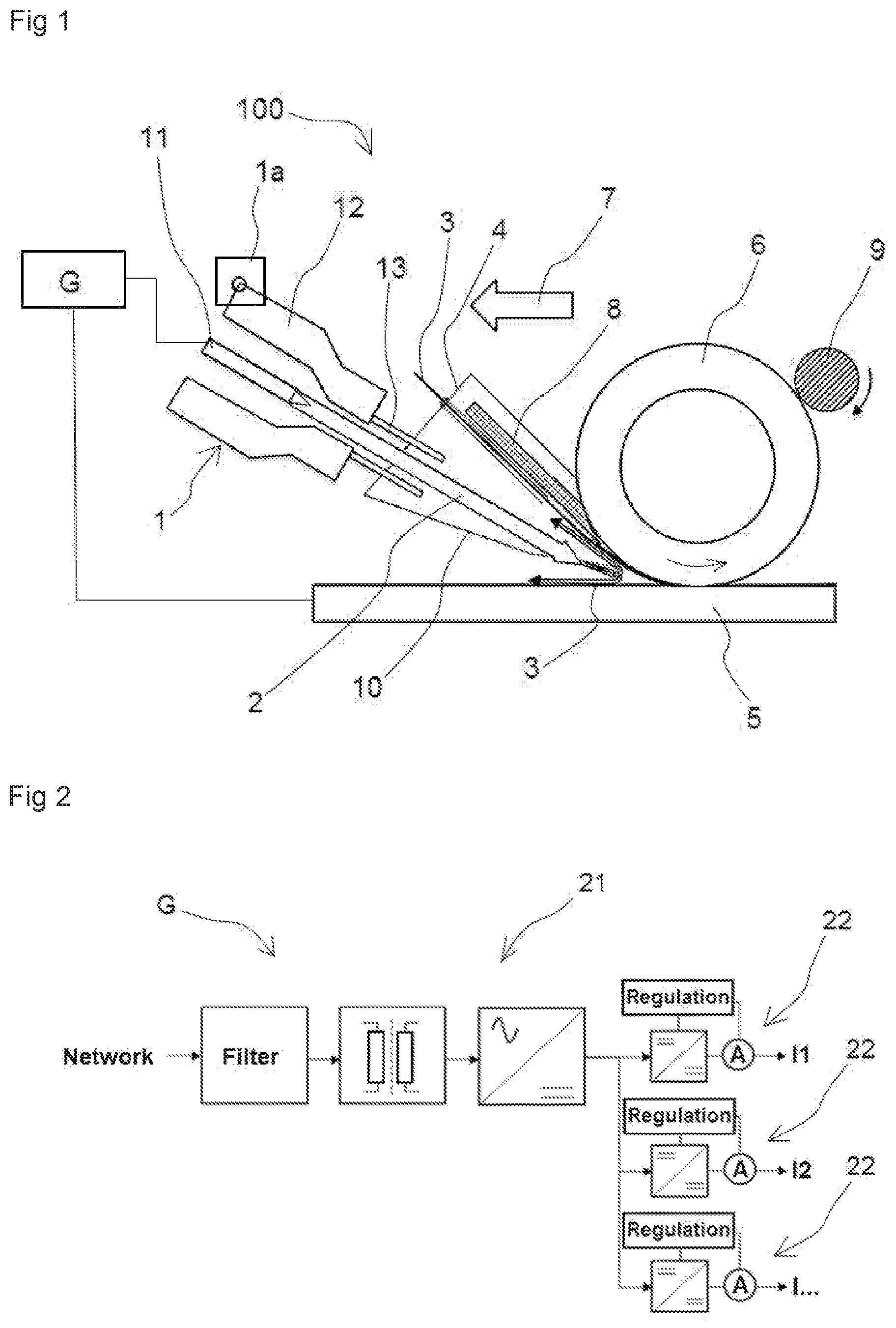 Patent US11772335 — Torch and plasma heating method for placing composite rovings — Figure 1