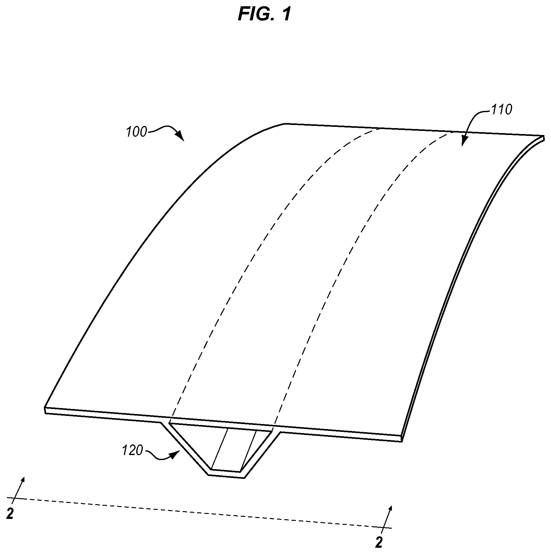Patent US11772337 — Pultrusion systems that apply lengthwise curvature to composite parts — Figure 1