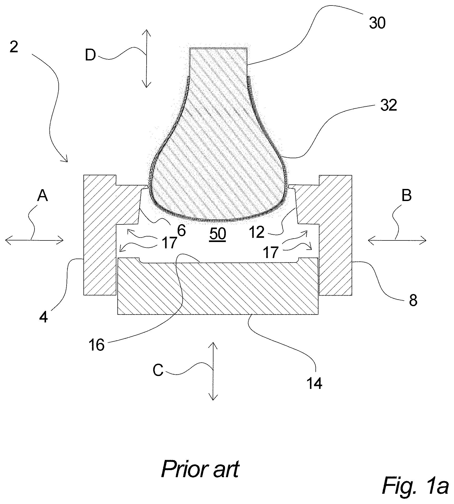 Patent US11772347 Figure 1 – Footwear moulding system for direct injection production of footwear