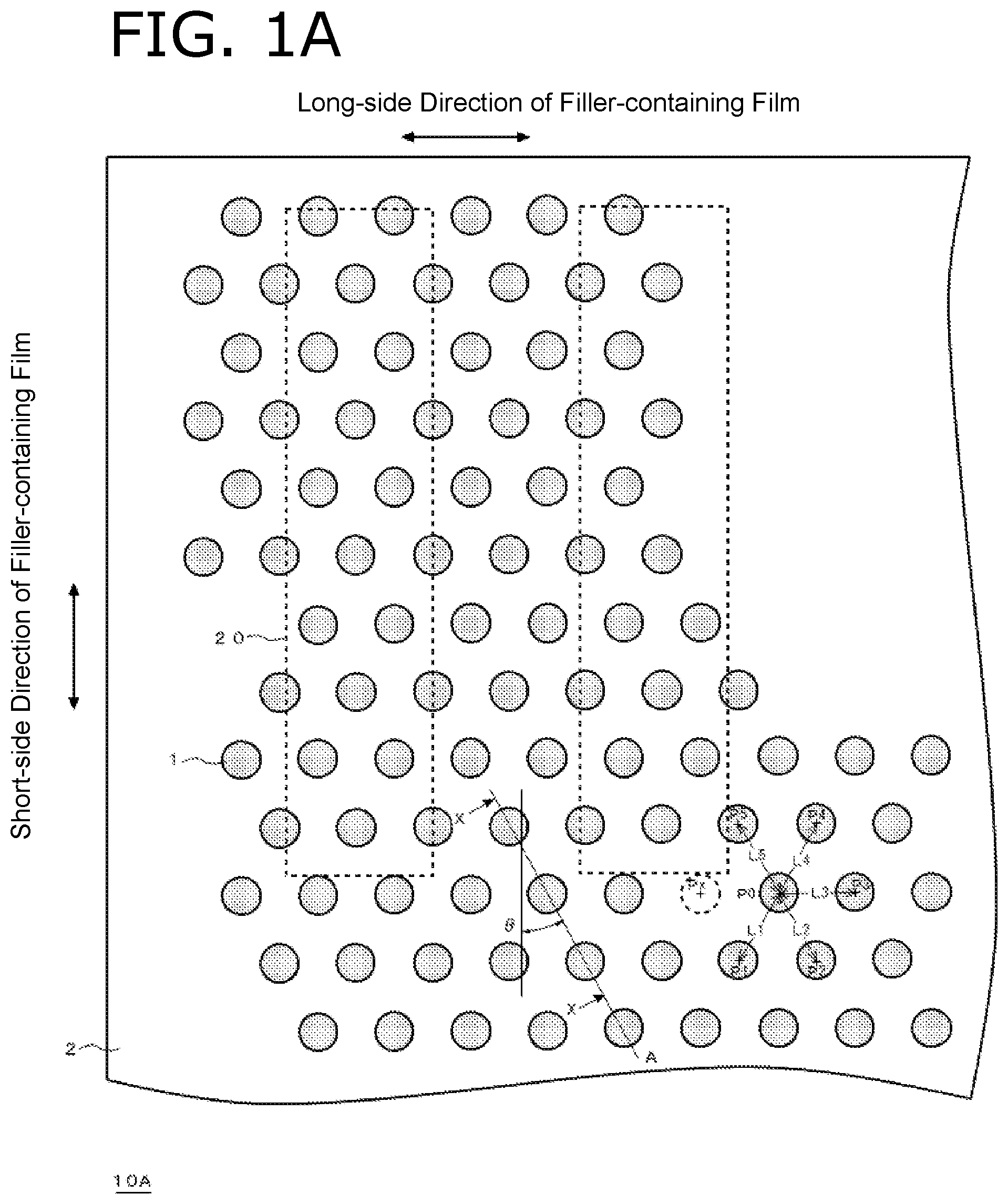 Patent US11772358 — Filler-containing film — Figure 1