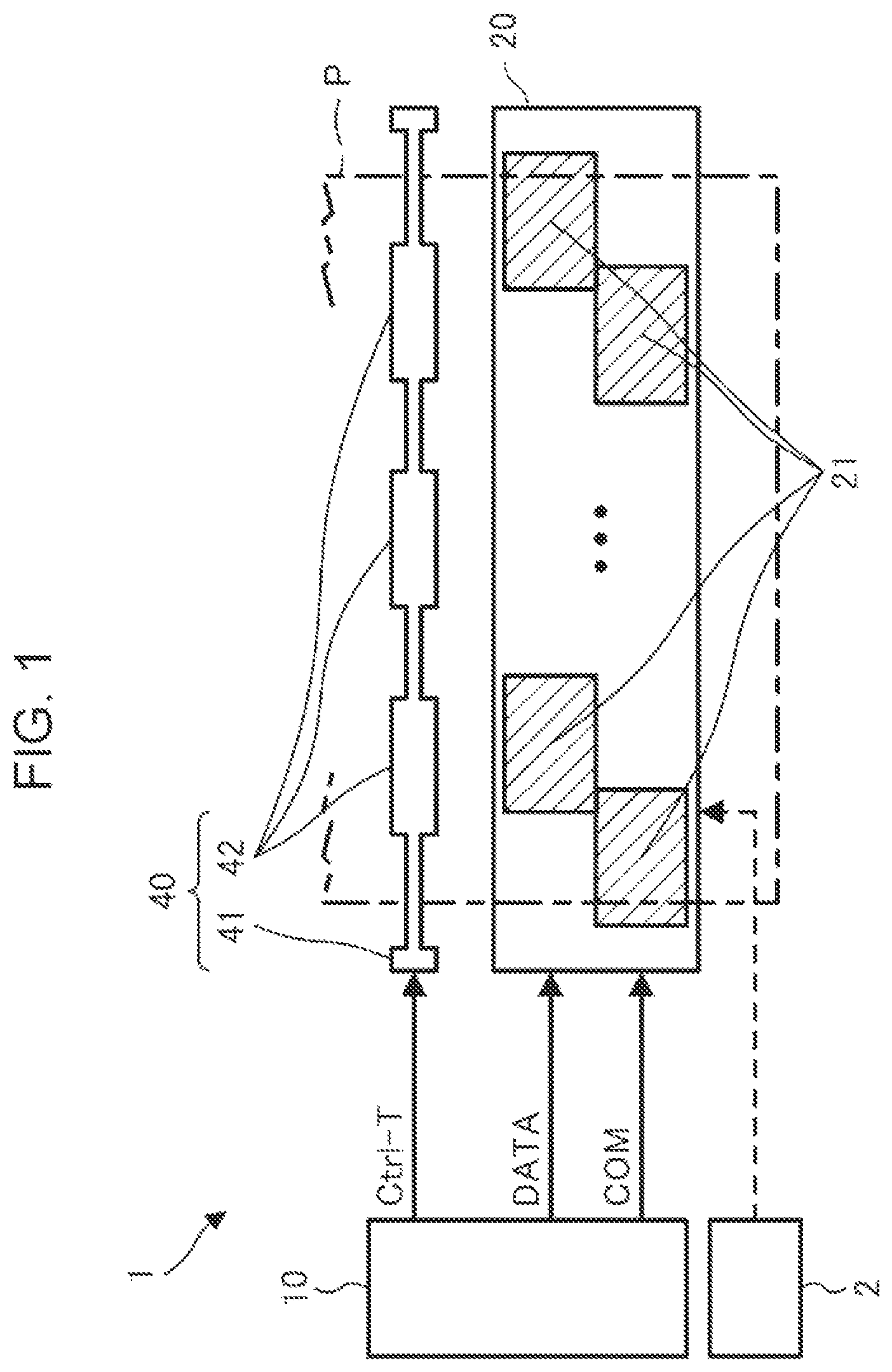 Patent US11772375 — Liquid ejecting apparatus, head driving circuit, and liquid ejecting head — Figure 1