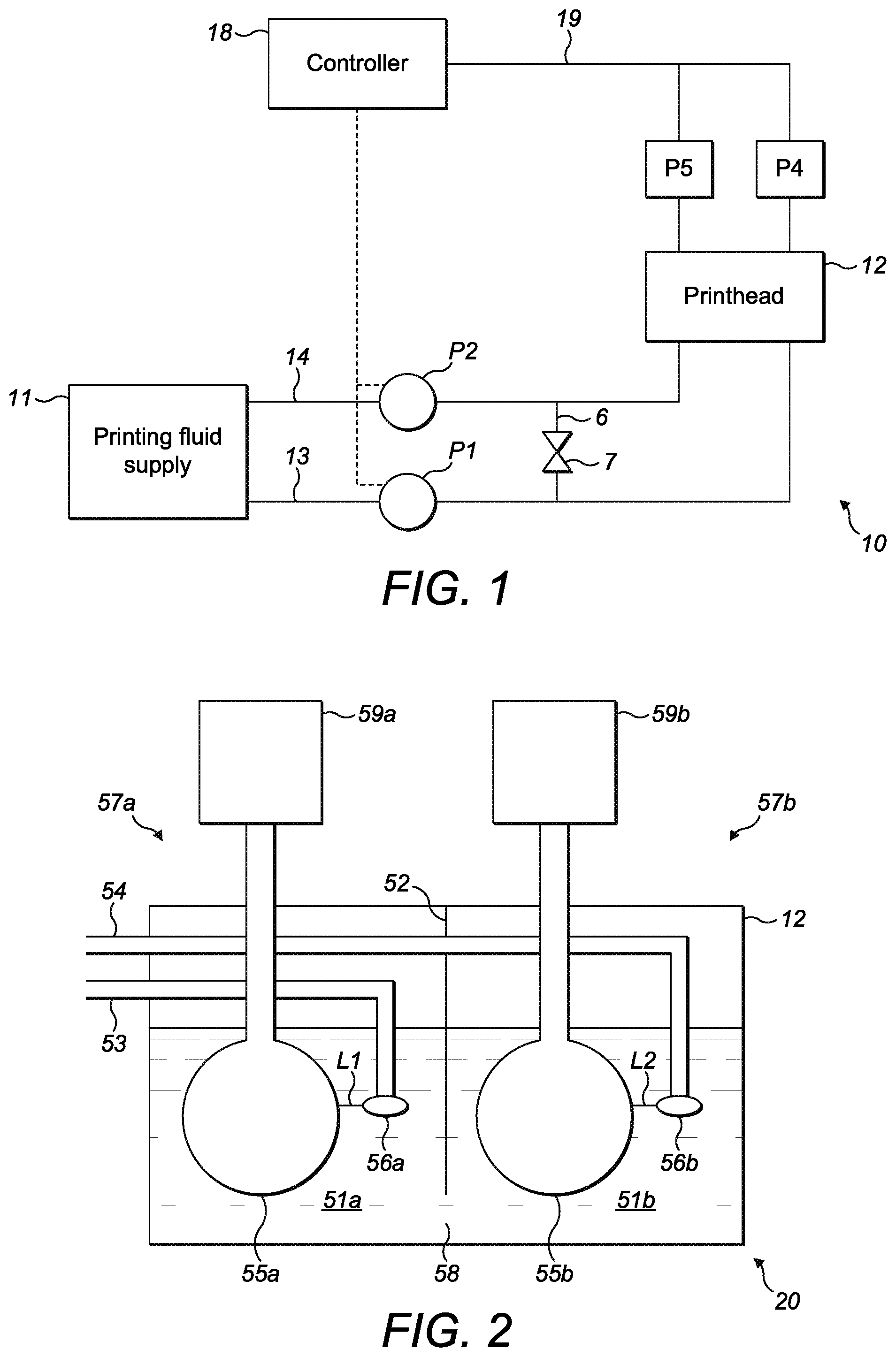 Patent US11772385 — Printing fluid recirculation — Figure 1
