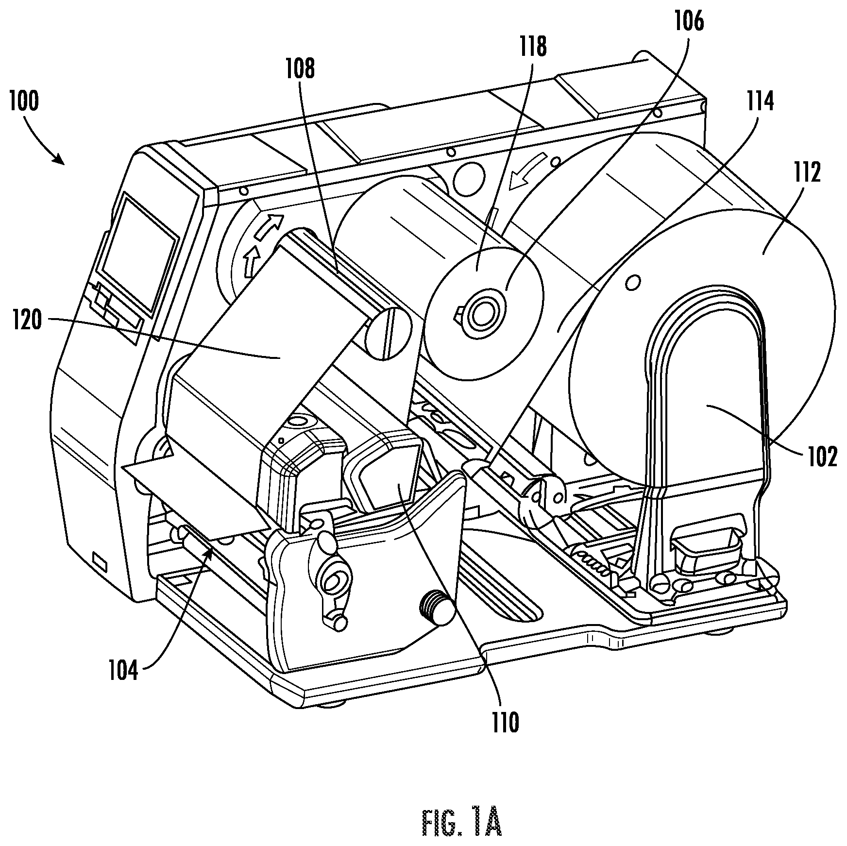 Patent US11772398 — Systems and apparatuses for avoiding ribbon wrinkle — Figure 1