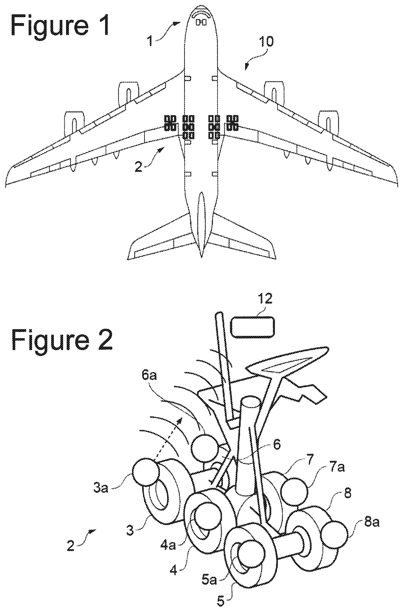 Patent US11772434 — Method of monitoring the pressure of an aircraft tire — Figure 1