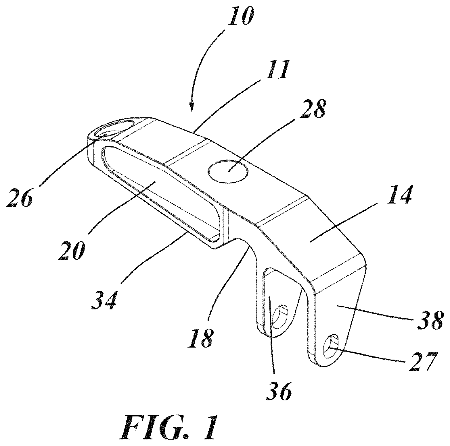 Patent US11772443 — Upper shock mount brace — Figure 1