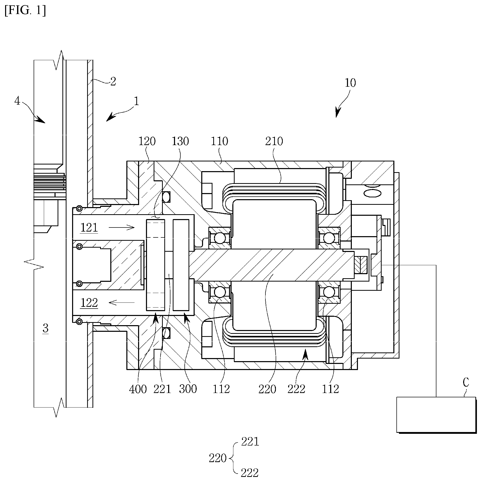 Patent US11772444 — Suspension system — Figure 1