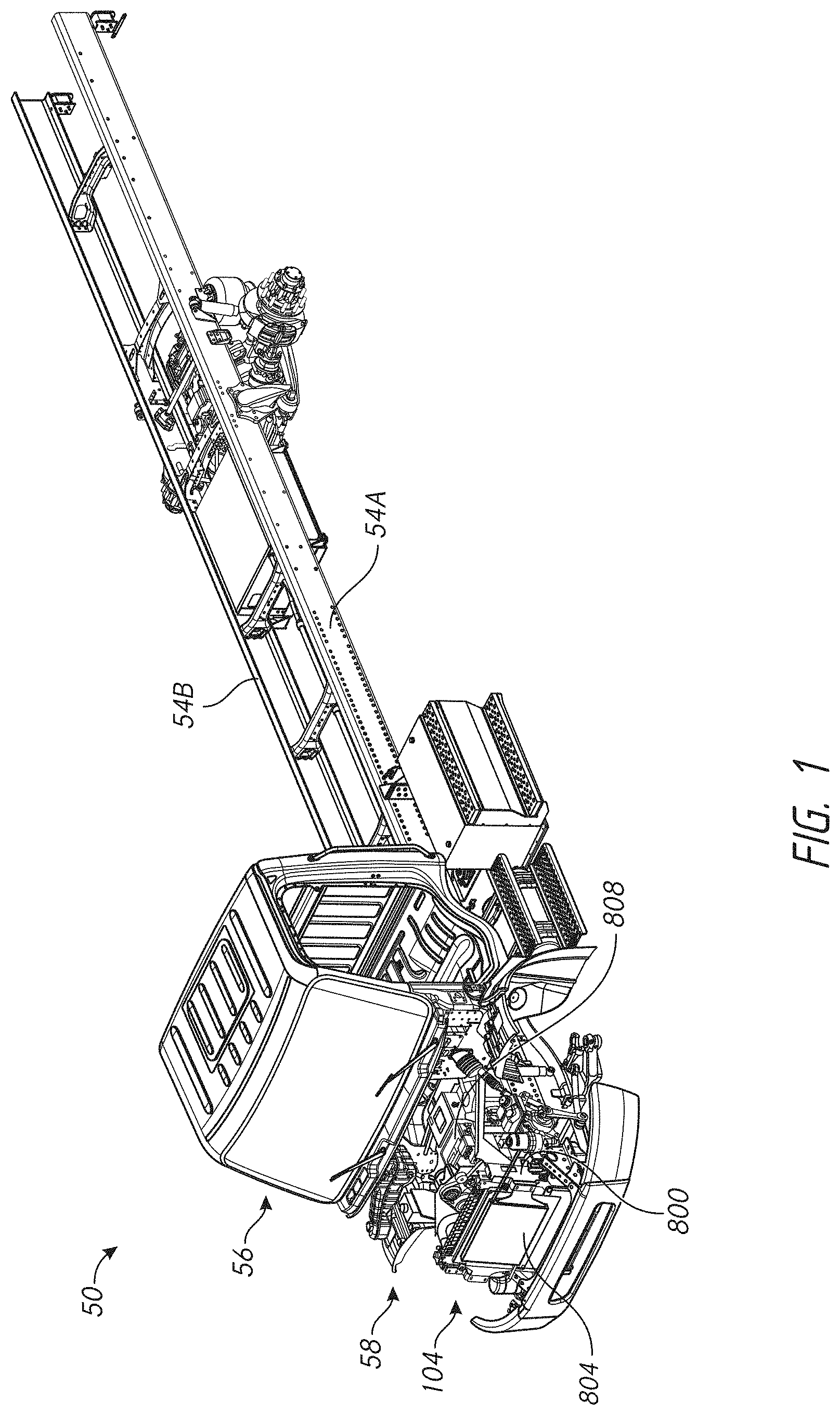Patent US11772474 — Electric powertrain system for heavy duty vehicles — Figure 1