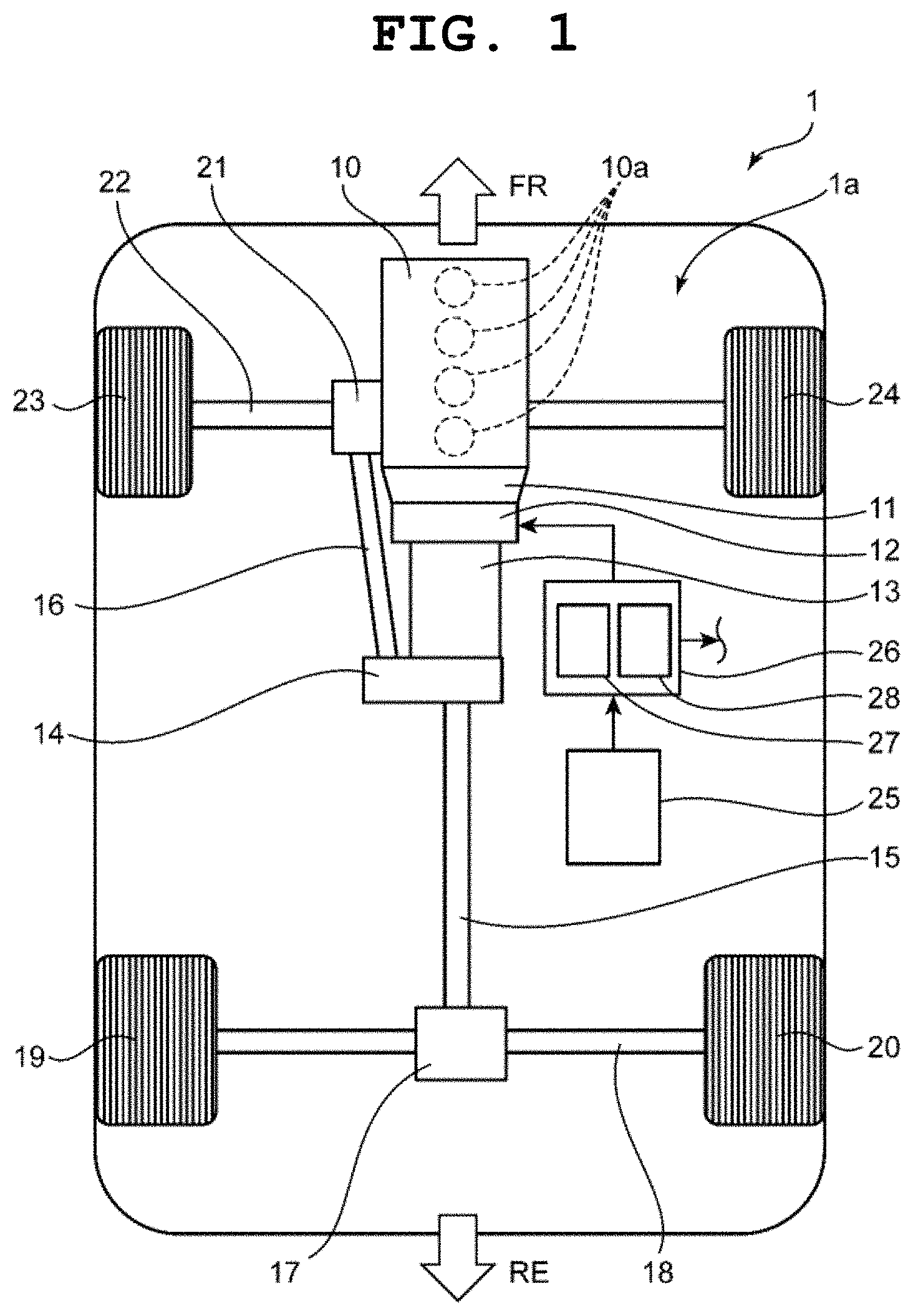 Patent US11772478 Figure 1 – Vehicle