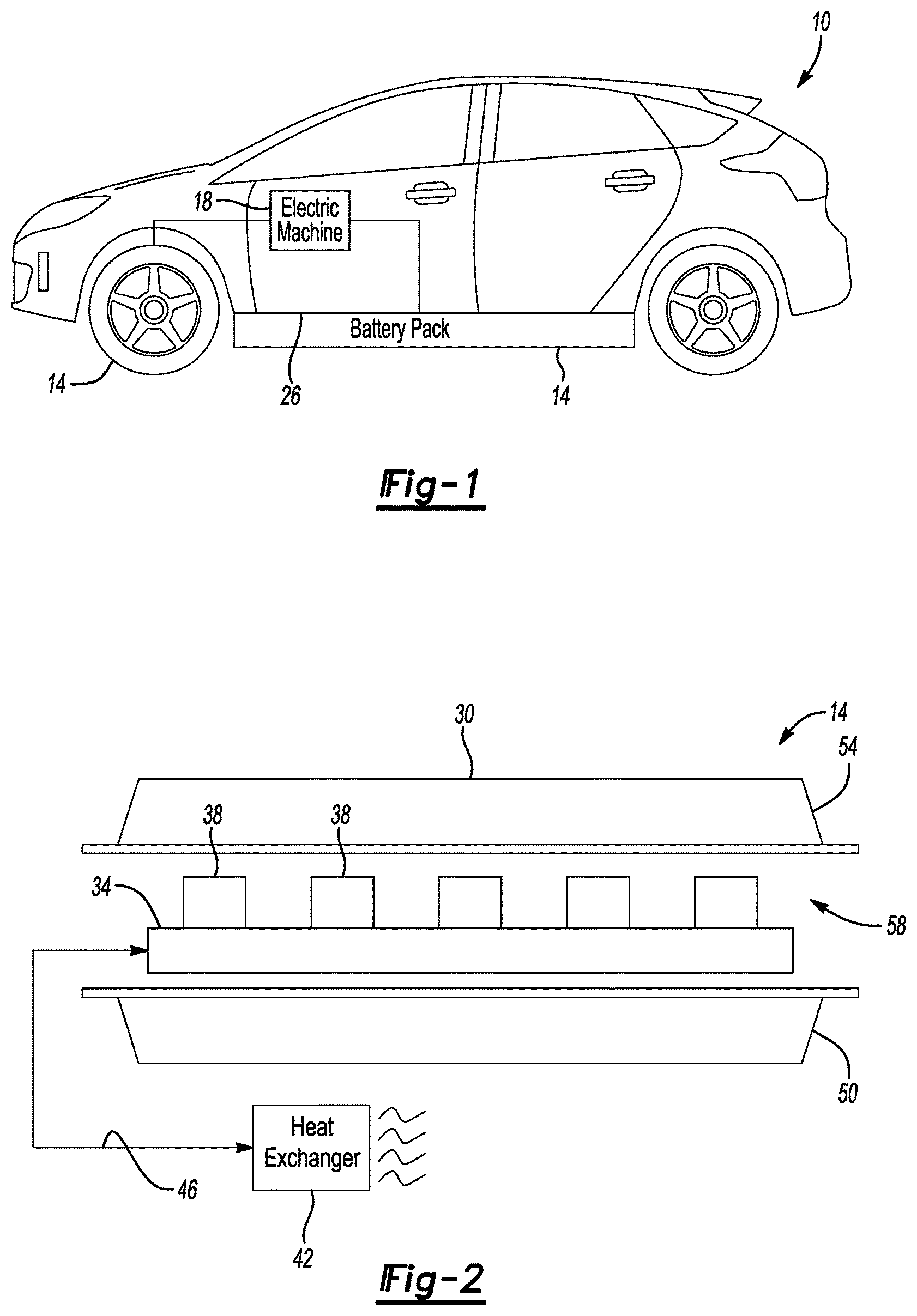 Patent US11772500 — Traction battery pack thermal management assembly — Figure 1