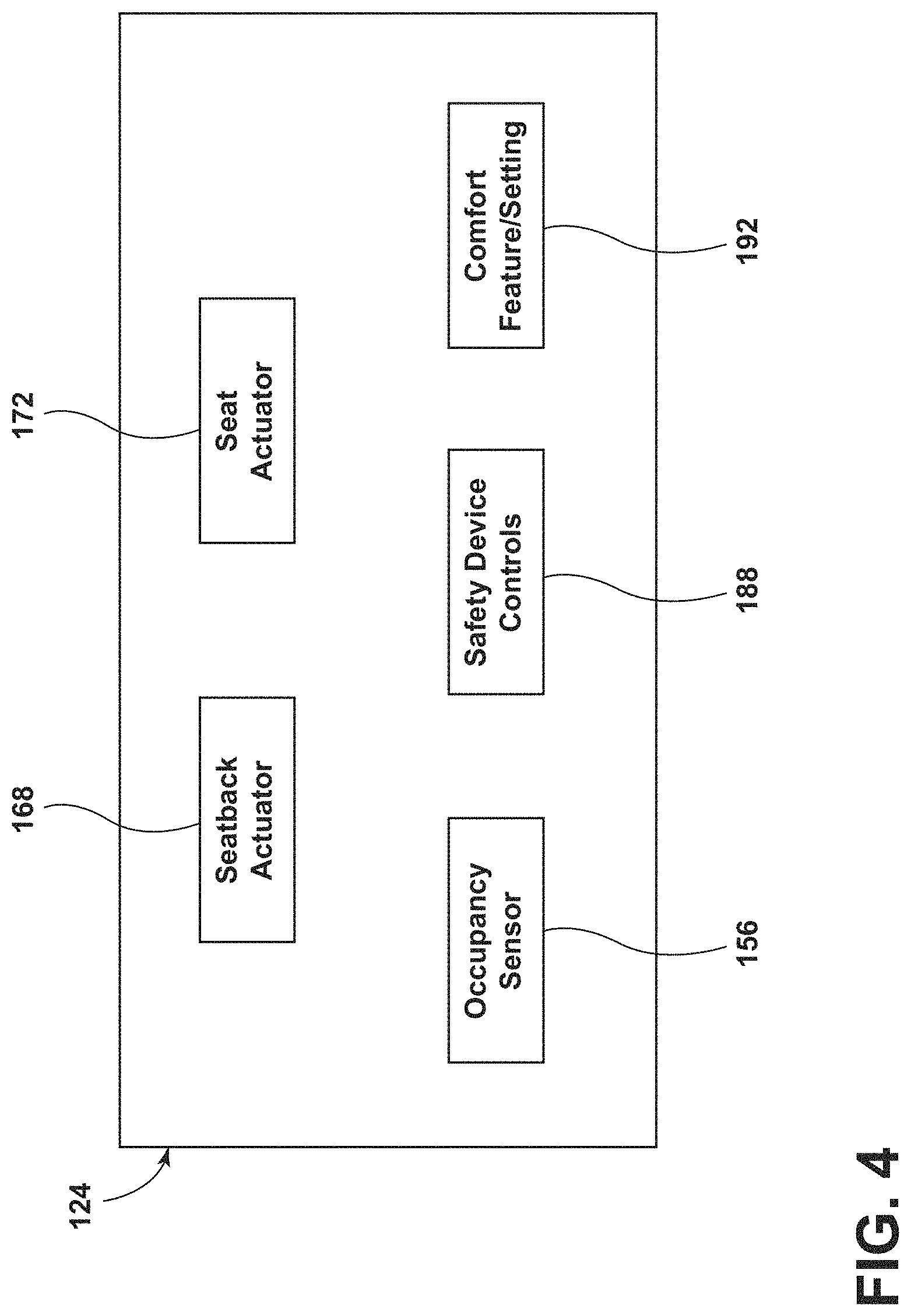 Patent US11772520 Figure 4 – Remote notification and adjustment of a passenger compartment arrangement