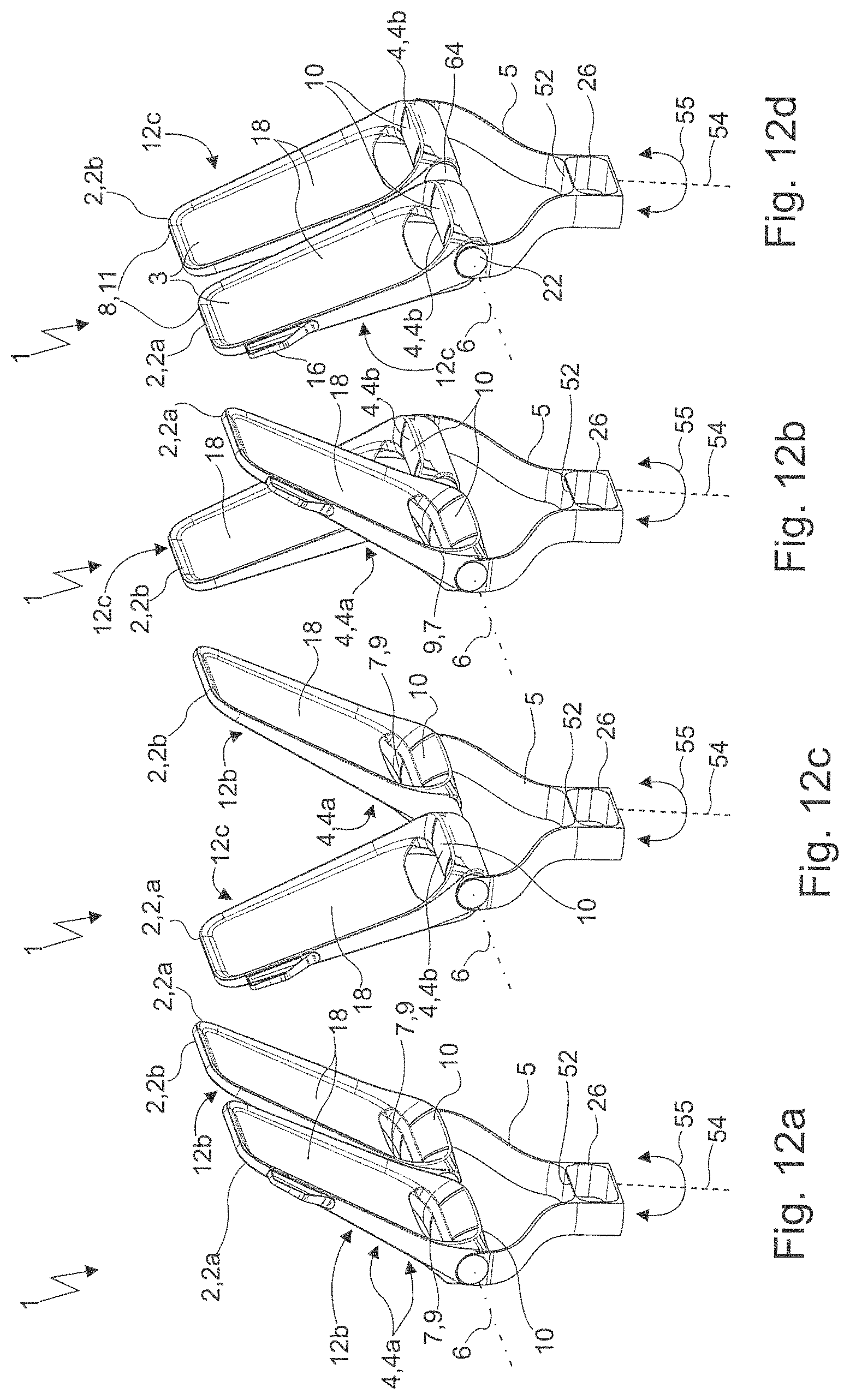 Patent US11772521 Figure 11 – Seat arrangement for a means of transport
