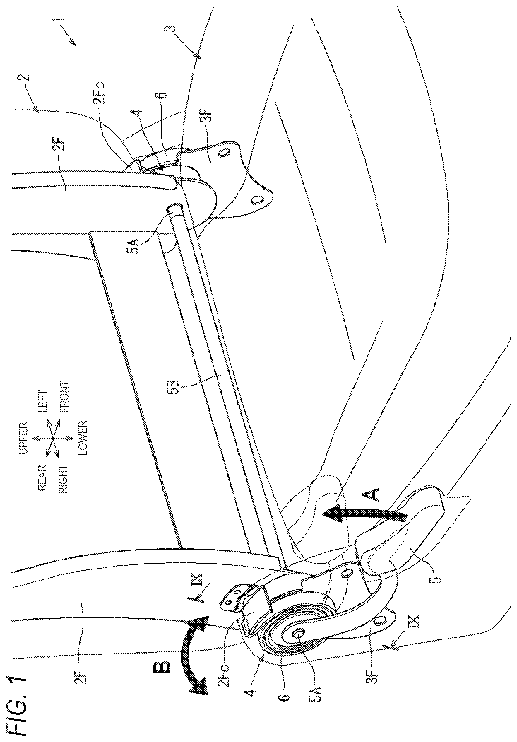 Patent US11772527 — Seat reclining device for vehicle — Figure 1