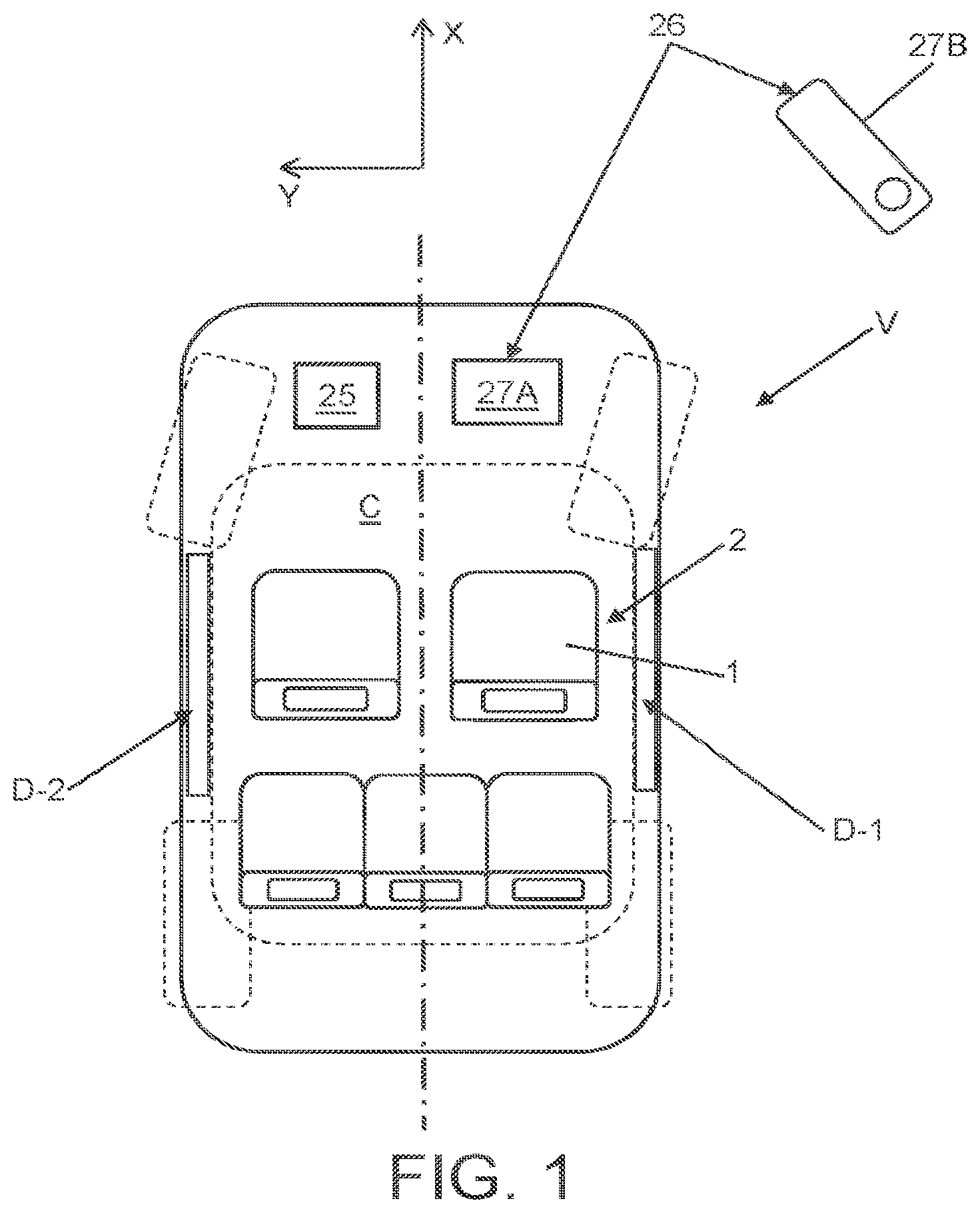 Patent US11772534 — Seating apparatus — Figure 1