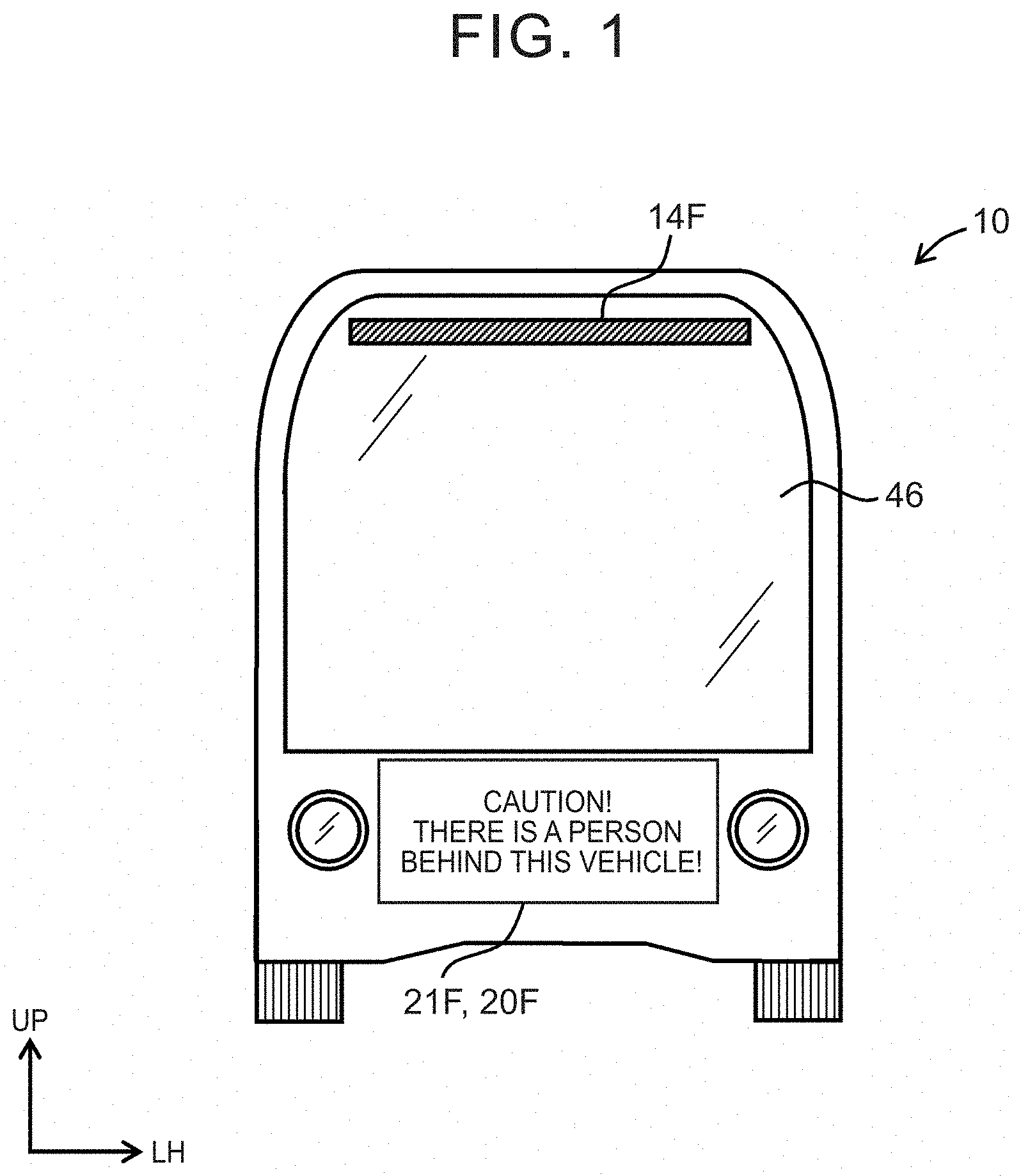 Patent US11772550 Figure 1 – Display system of vehicle